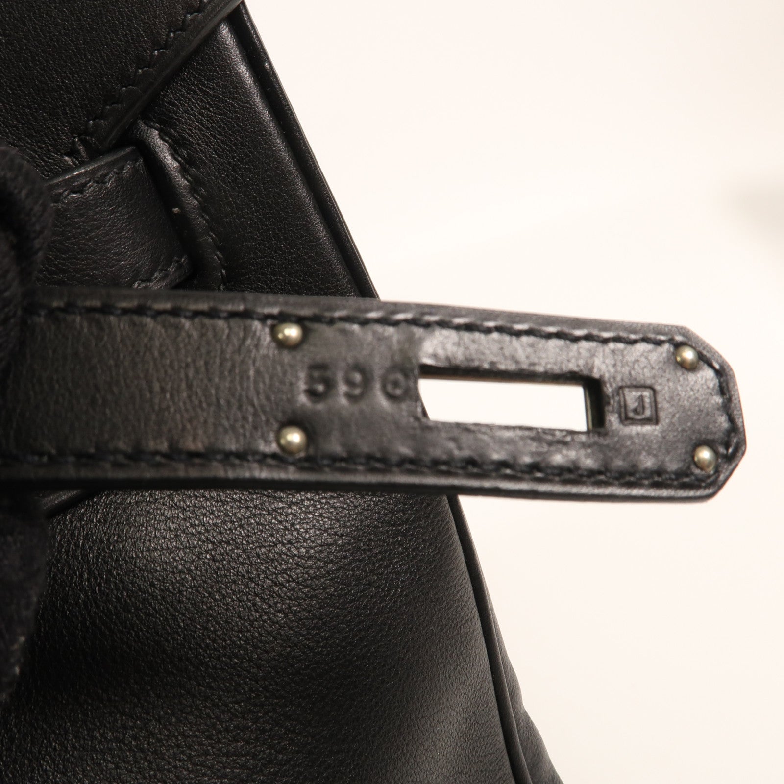 HERMES Swift皮革Birkin 35銀扣手挽袋Noir Black