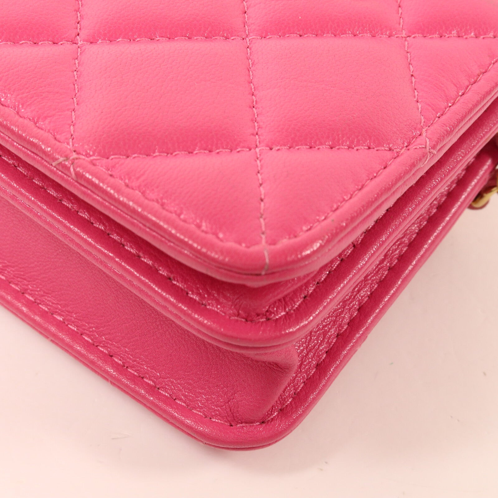 CHANEL 牛皮皮革Card Holder Chain鏈帶肩背袋