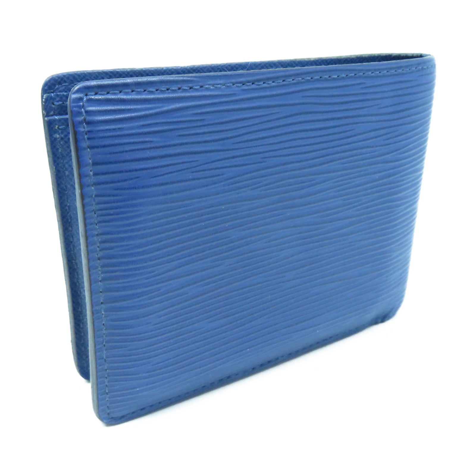 LOUIS VUITTON Epi Leather Multiple Card Holder Blue