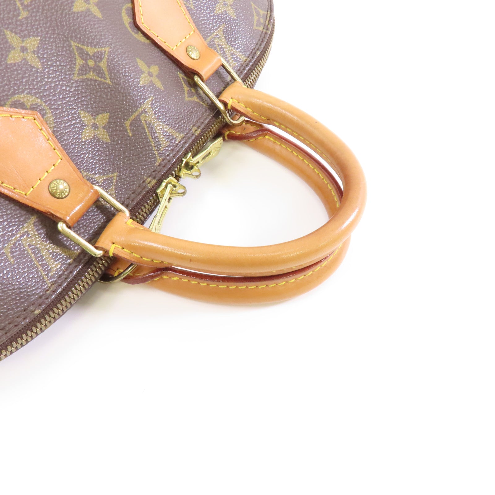 LOUIS VUITTON Monogram Alma PM金扣手挽袋啡色