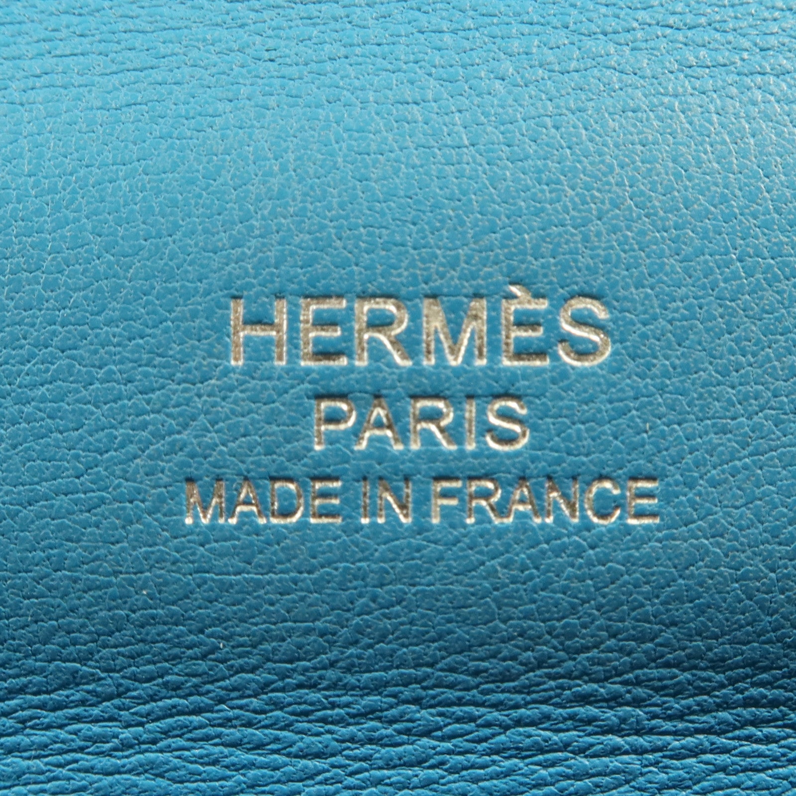 HERMES Evercolor皮革/Swift皮革24/24 Mini銀扣手挽肩背兩用袋Bleu Frida