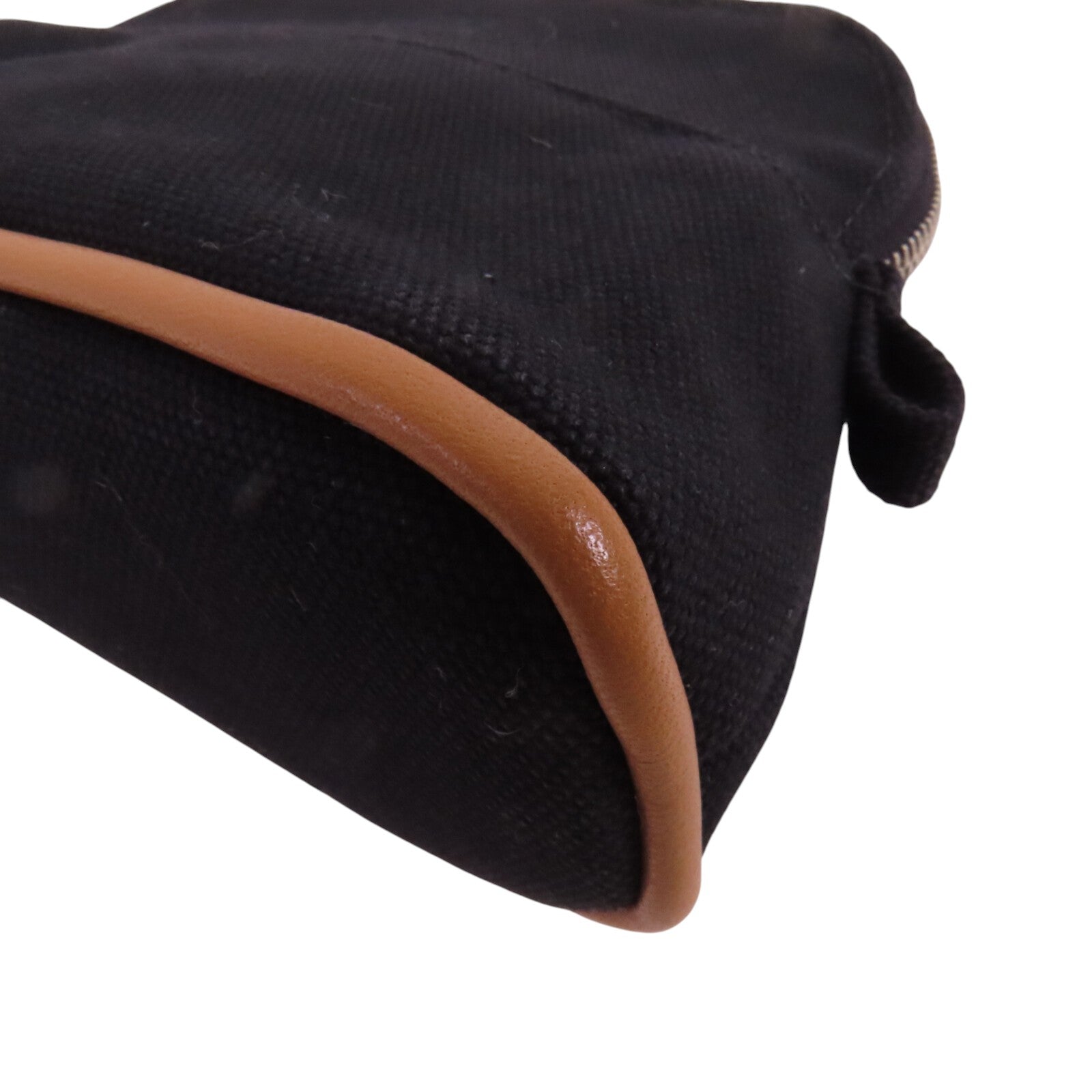 HERMES 帆布Bolide Mini Pouch銀扣手拿包