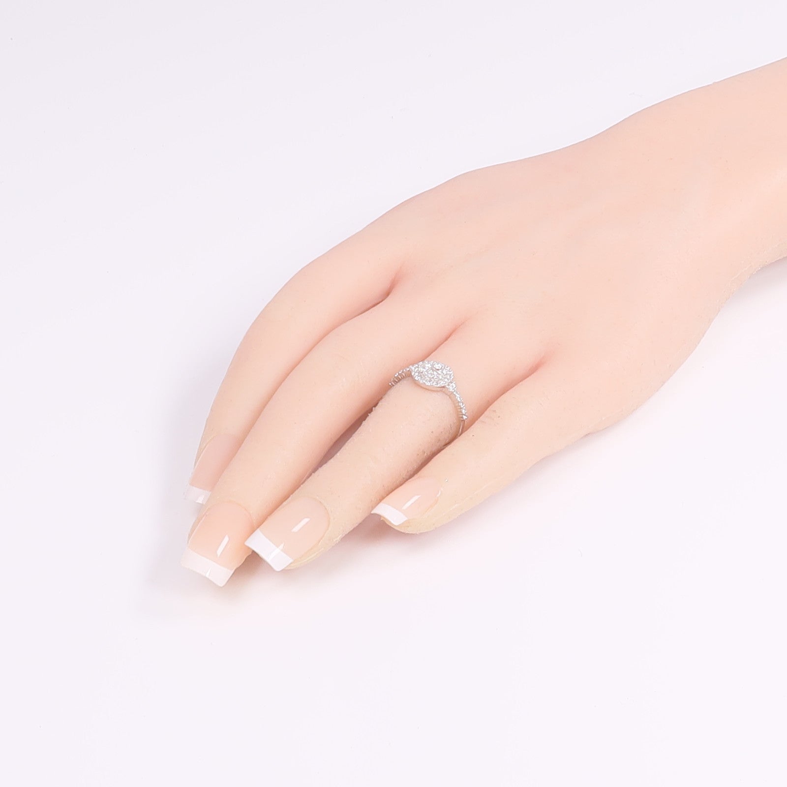JEWELRY PT900鉑金Diamond Ring鑽石戒指US#6.25