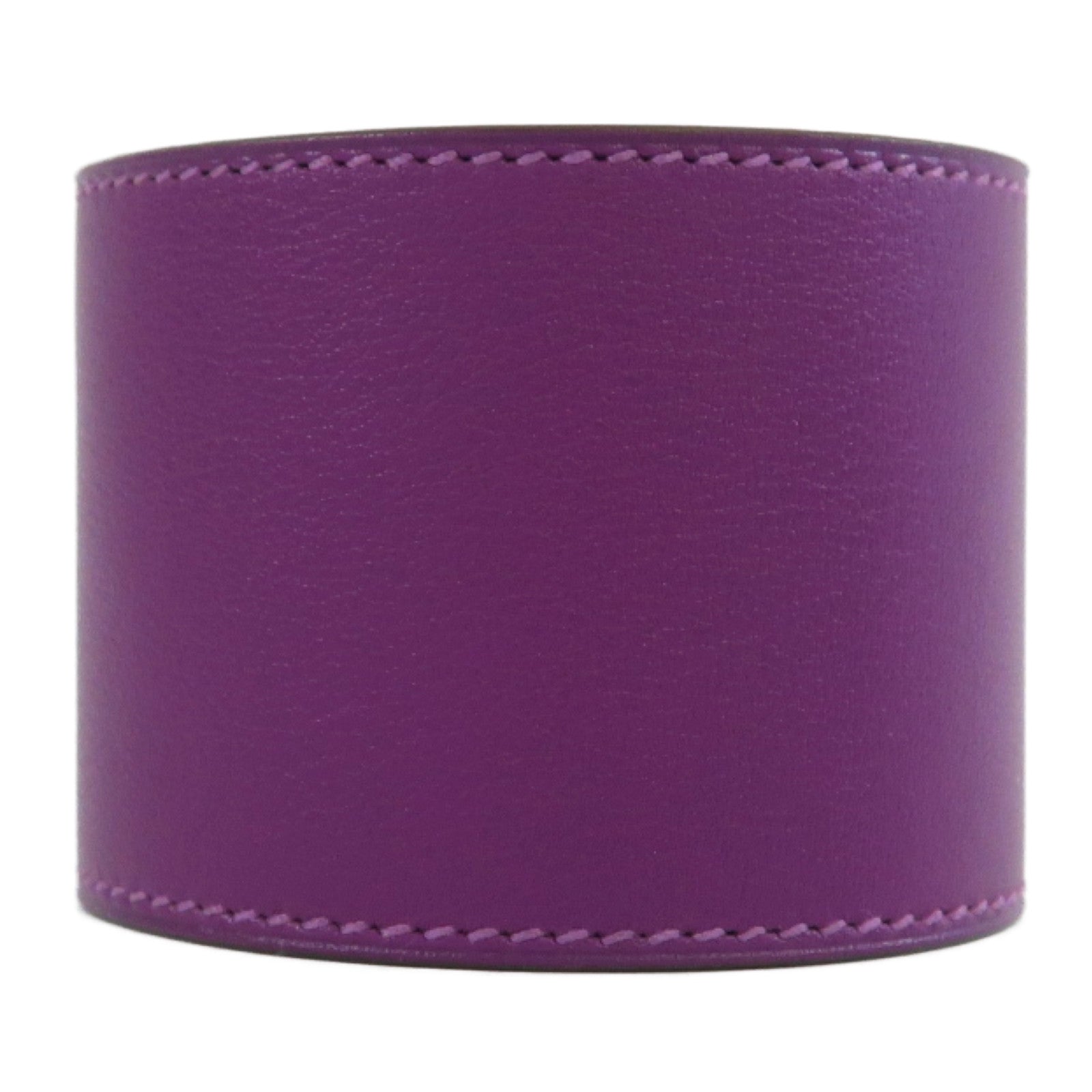 HERMES 【激減優惠】Swift皮革Kelly Dog Extremes Bracelet銀扣手鐲海葵紫色