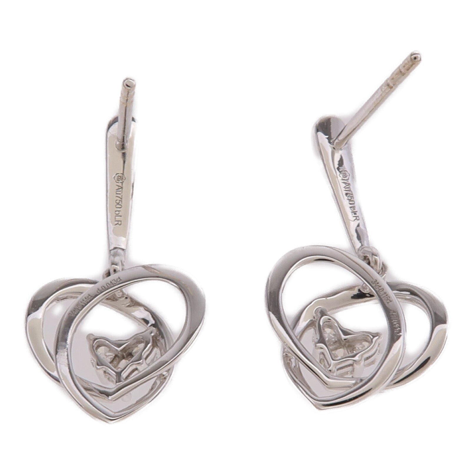 JEWELRY 18K白金Earrings鑽石耳環