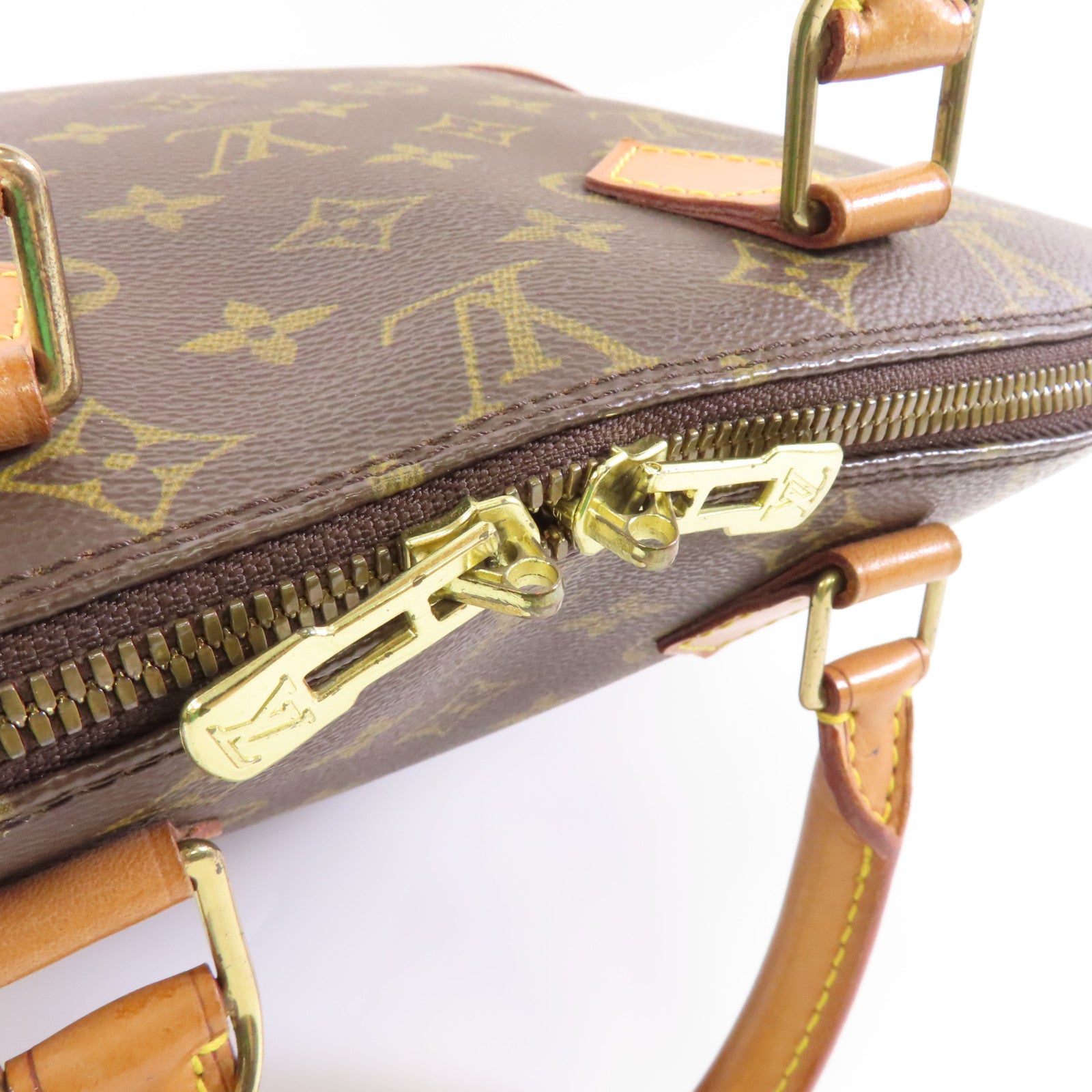 LOUIS VUITTON Monogram Alma PM金扣手挽袋啡色