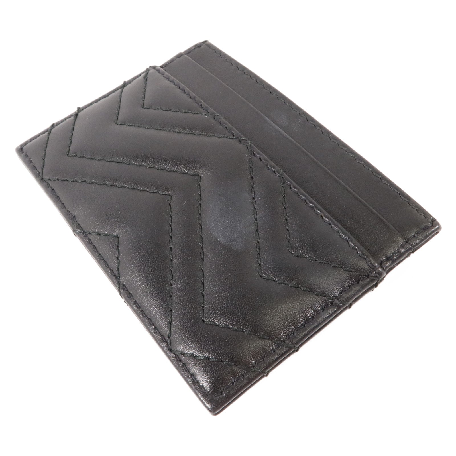 GUCCI 牛皮皮革GG Marmont Card Holder卡片套