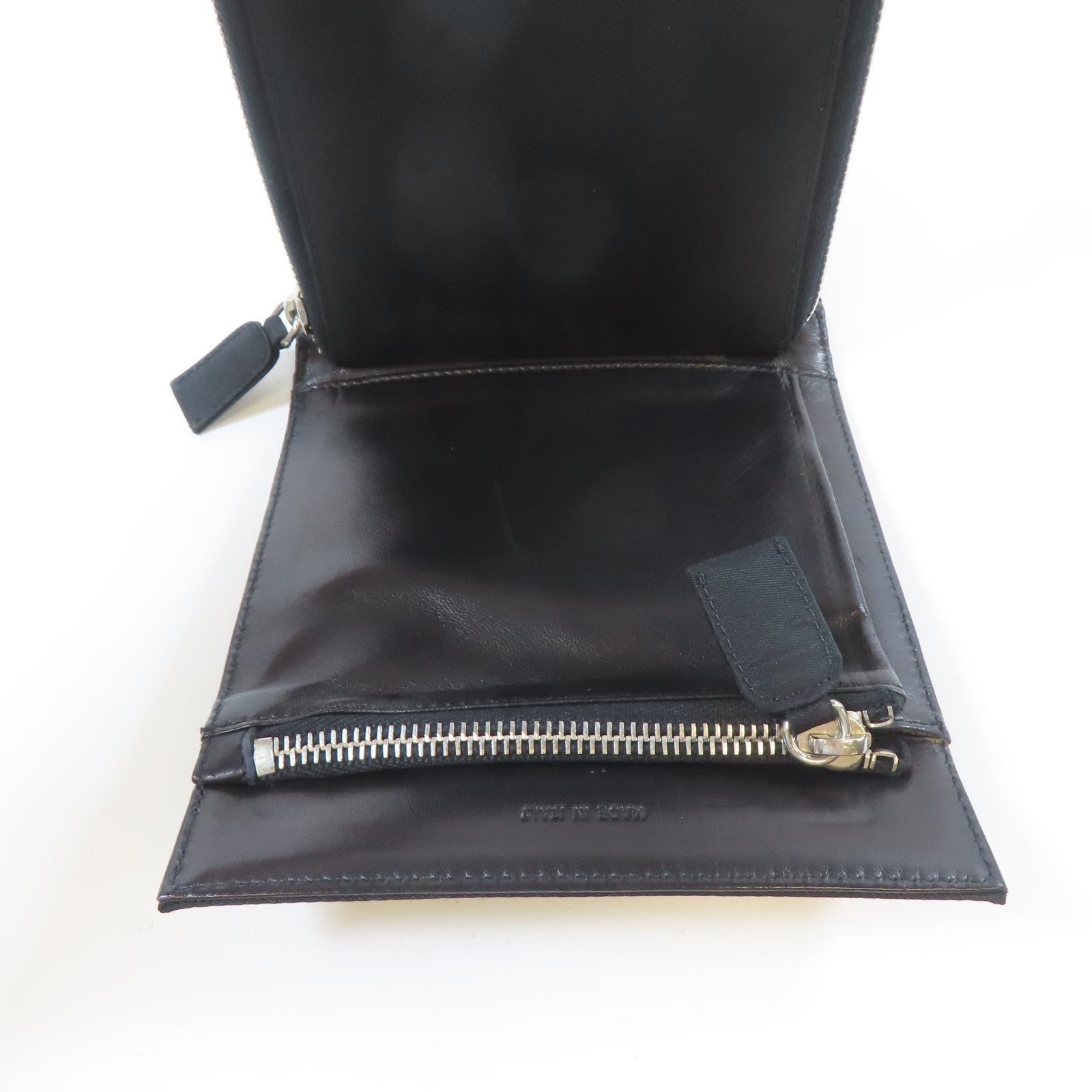 PRADA 尼龍Shoulder Bag銀扣肩背袋黑色