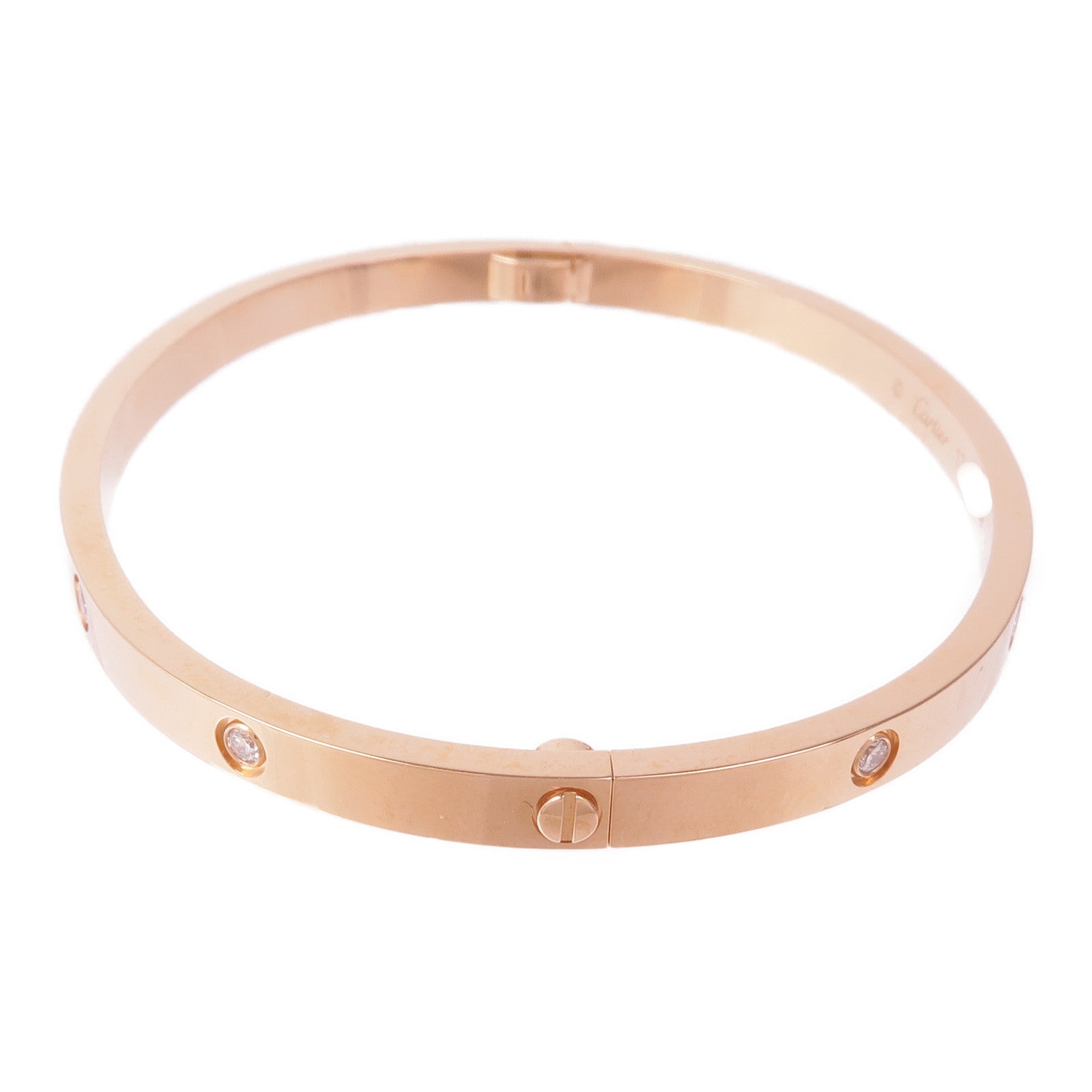 CARTIER 18K玫瑰金Love Bracelet SM手鐲Cartier#17