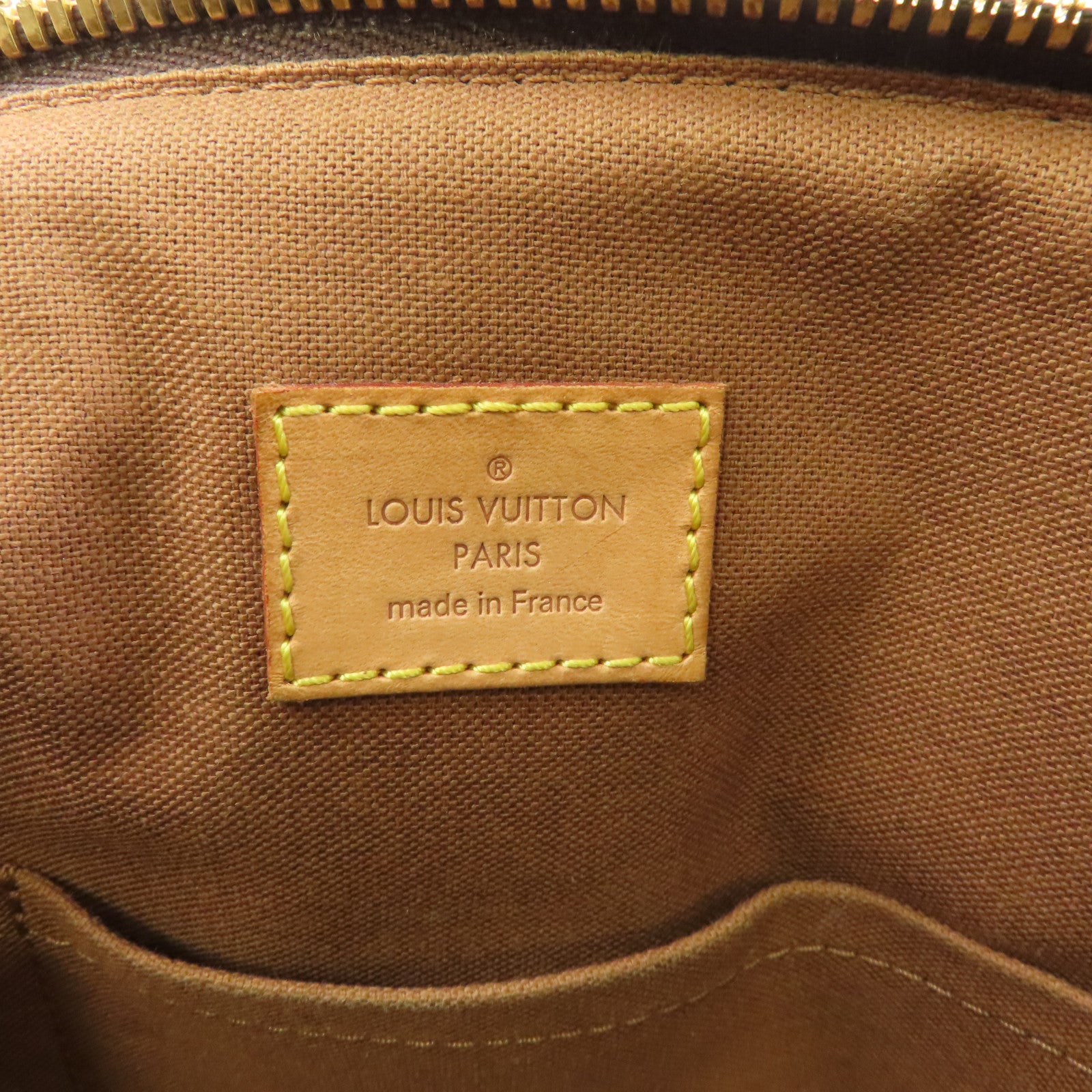 LOUIS VUITTON Monogram Tivoli GM金扣手挽袋啡色