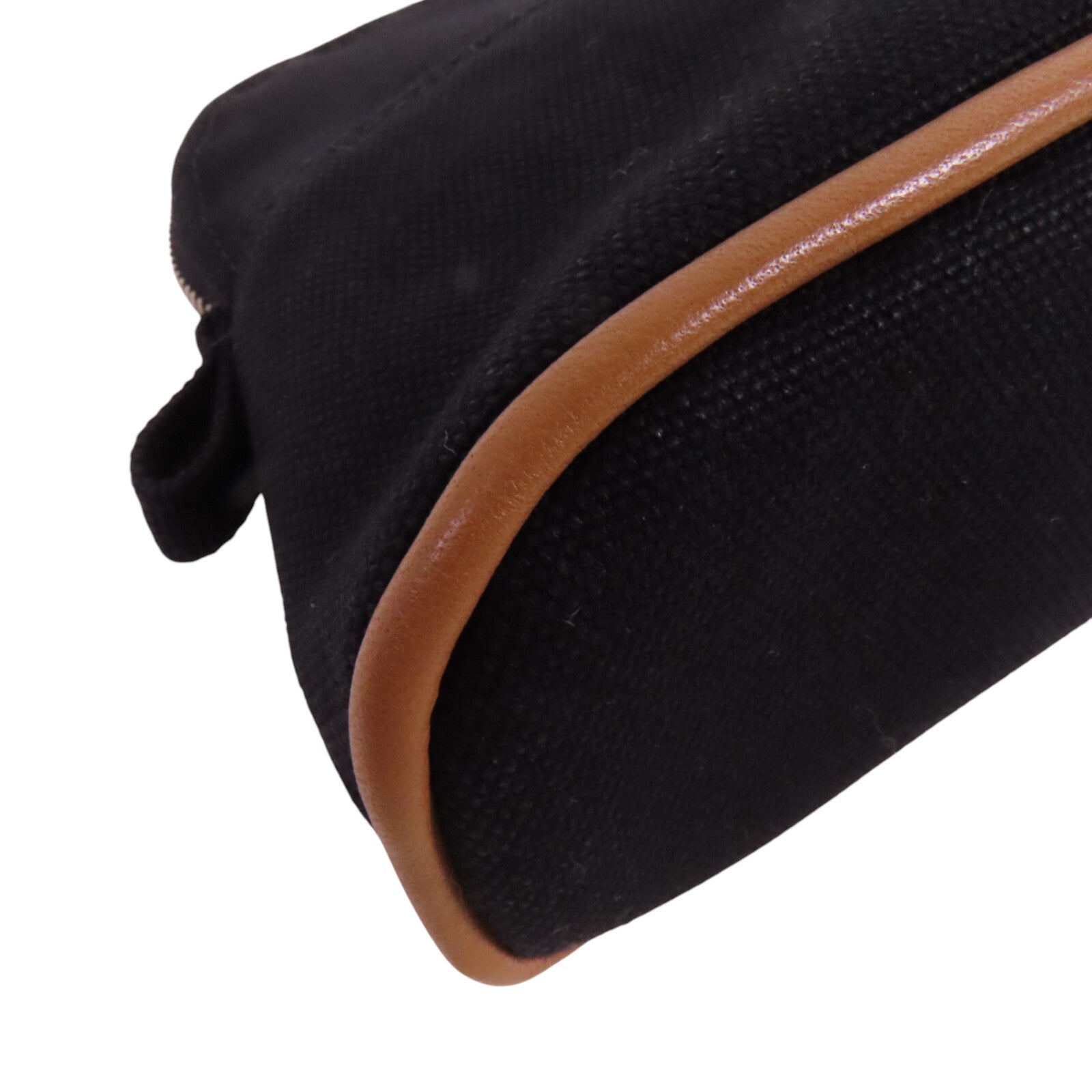 HERMES 帆布Bolide Mini Pouch銀扣手拿包