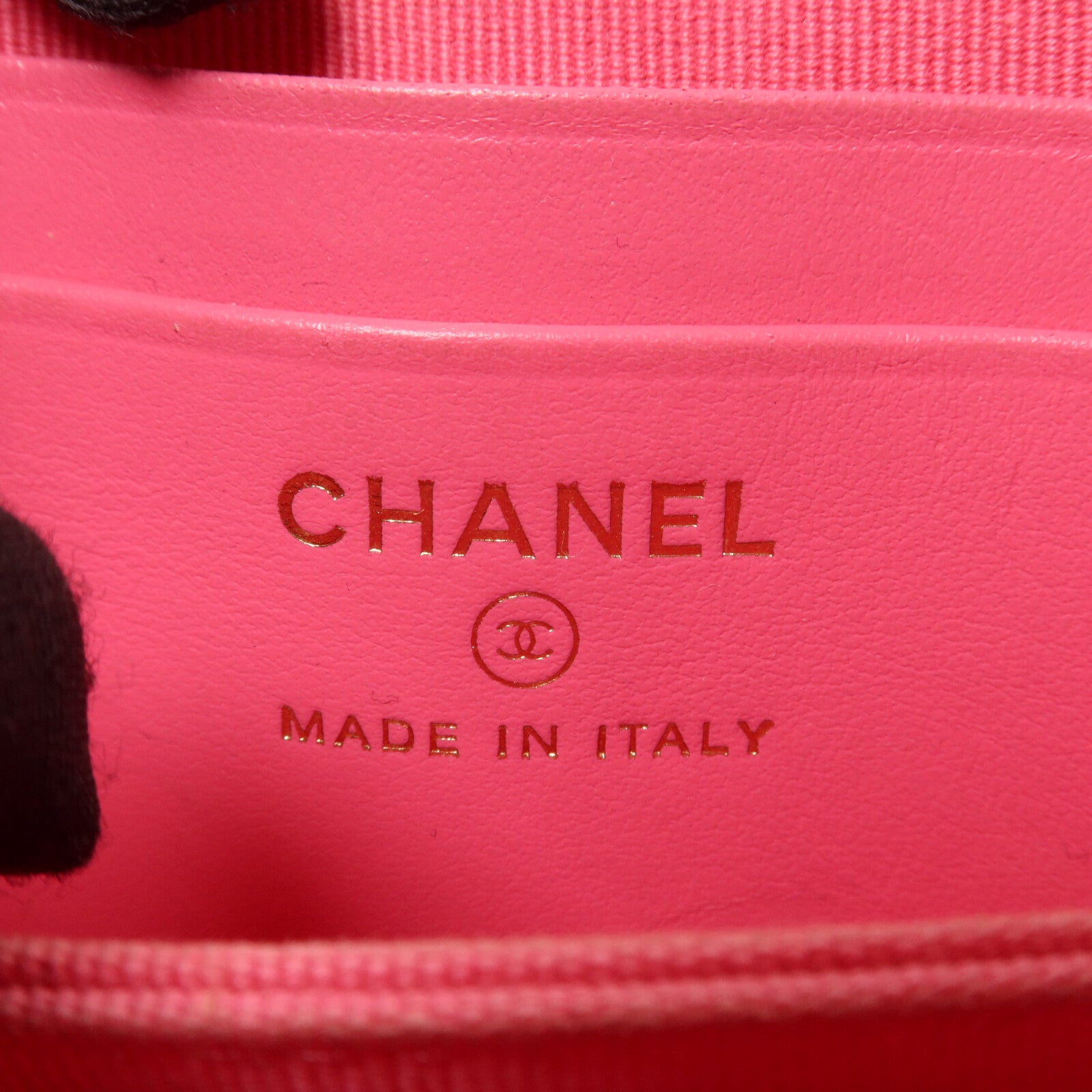 CHANEL 牛皮皮革Card Holder Chain鏈帶肩背袋