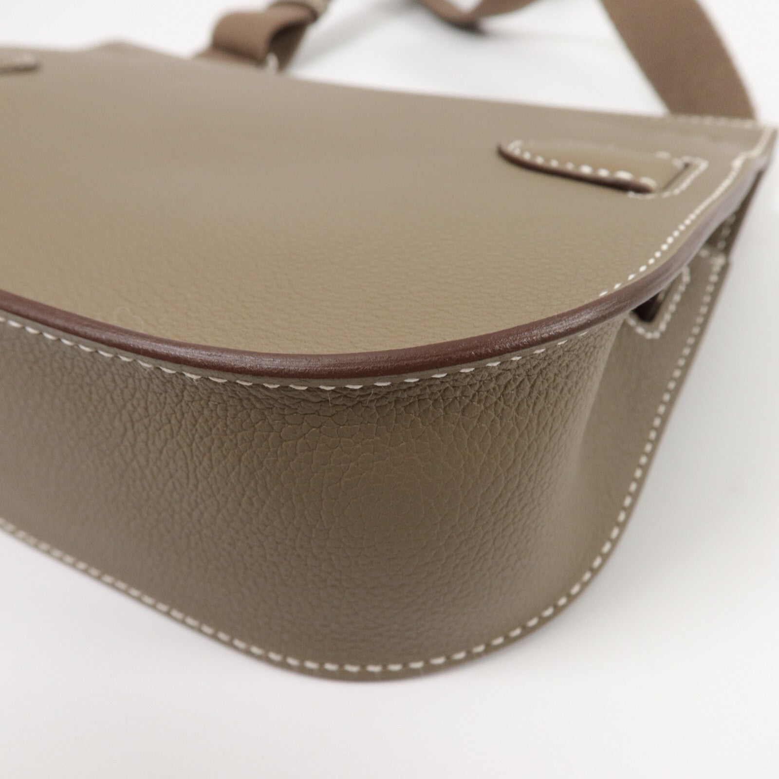 HERMES Evercolor皮革Jypsiere Mini肩背袋Etoupe