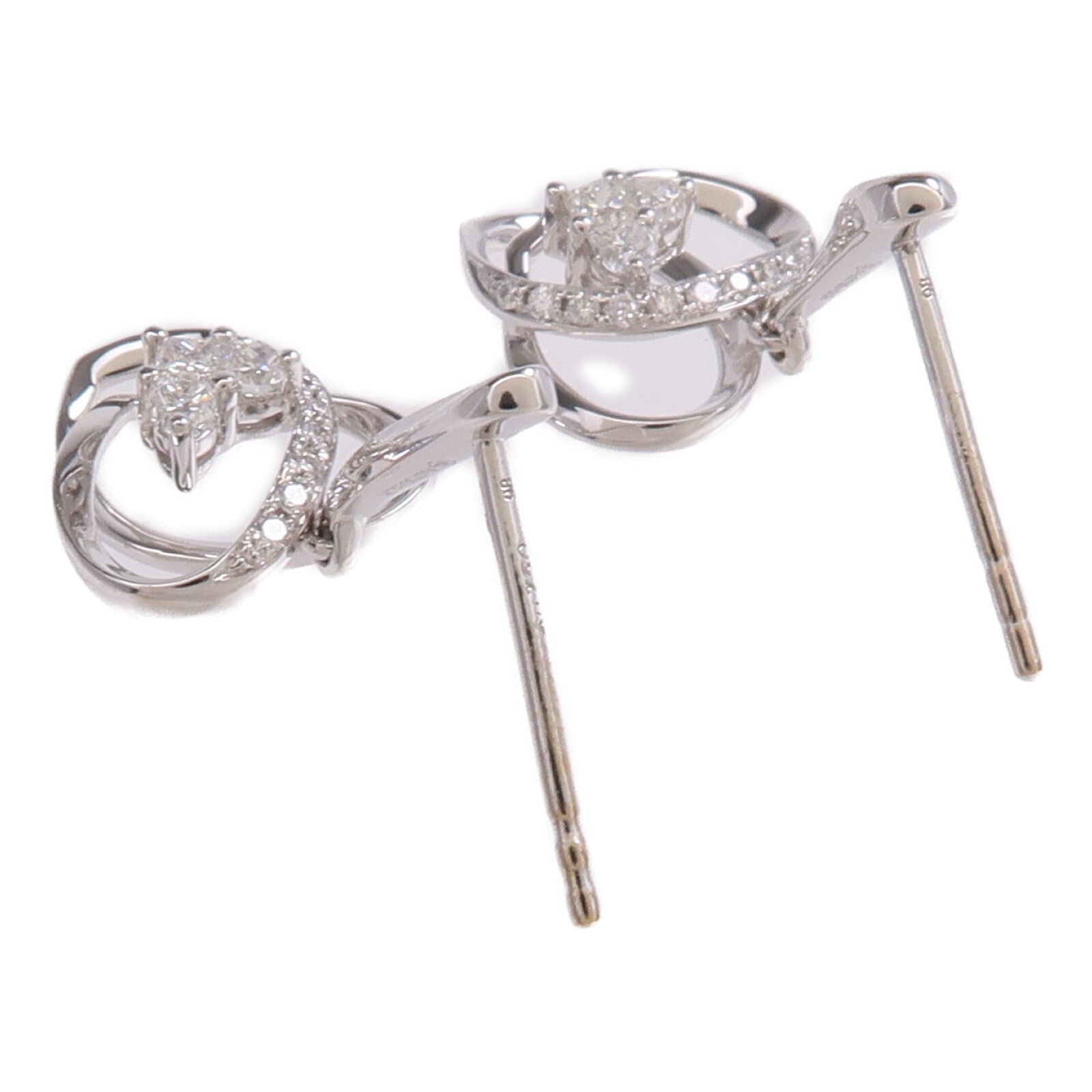 JEWELRY 18K白金Earrings鑽石耳環
