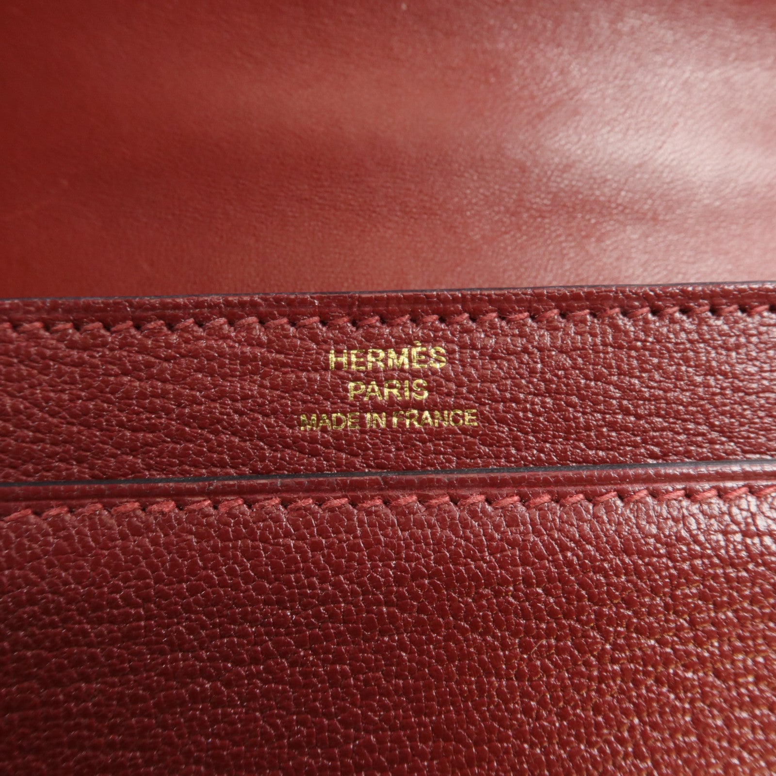 HERMES Chevre皮革Mini Verrou金扣鏈帶肩背袋Rough H