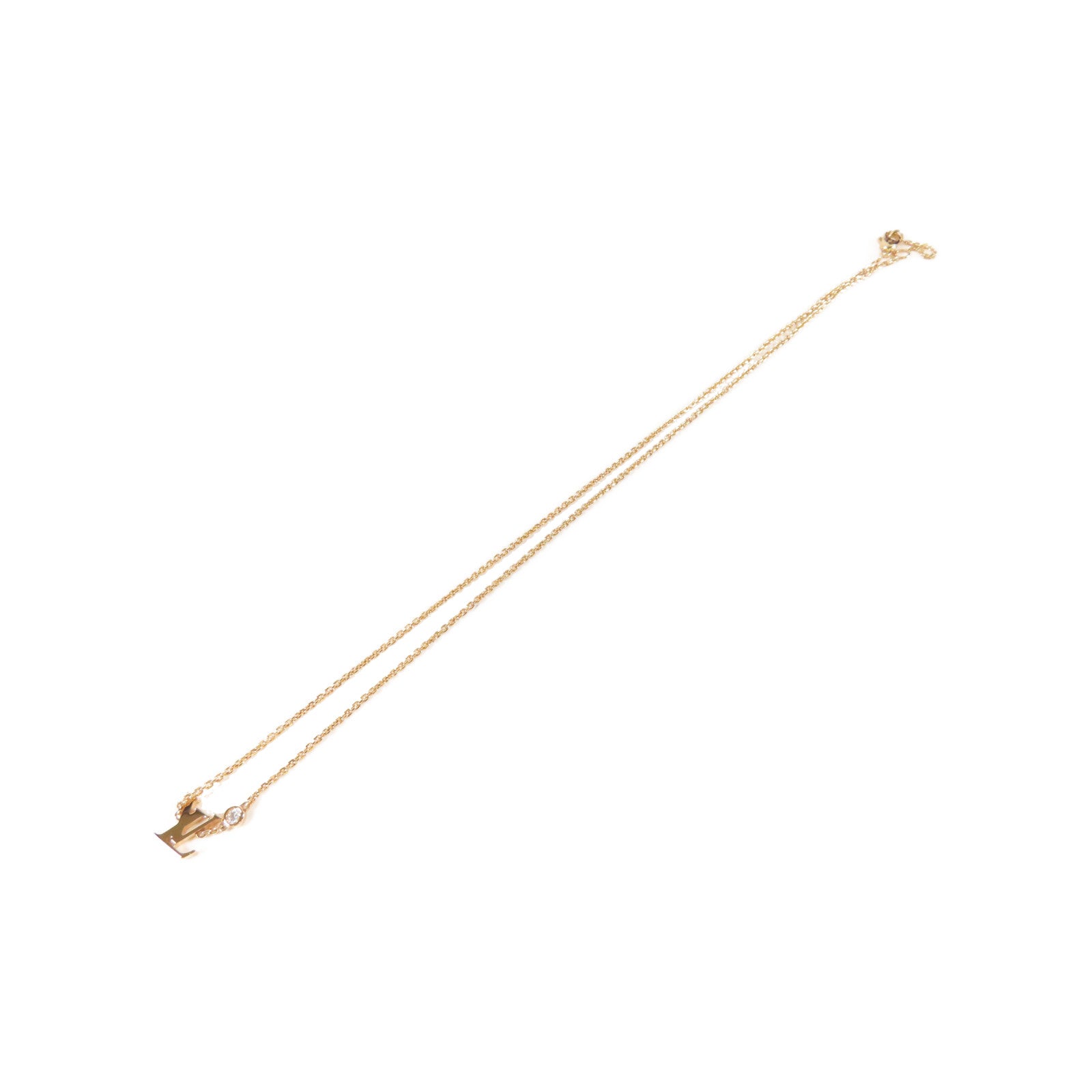 LOUIS VUITTON **【激減優惠】18K玫瑰金Idyiie Blossom0.03ct鑽石項鍊#38cm