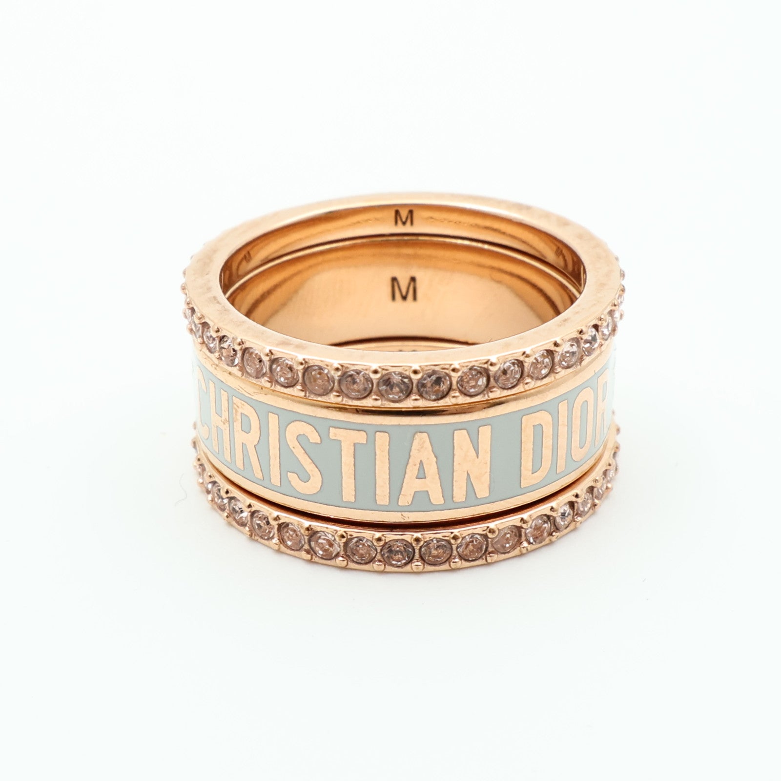 Dior 金屬Triple Ring戒指US#5.75