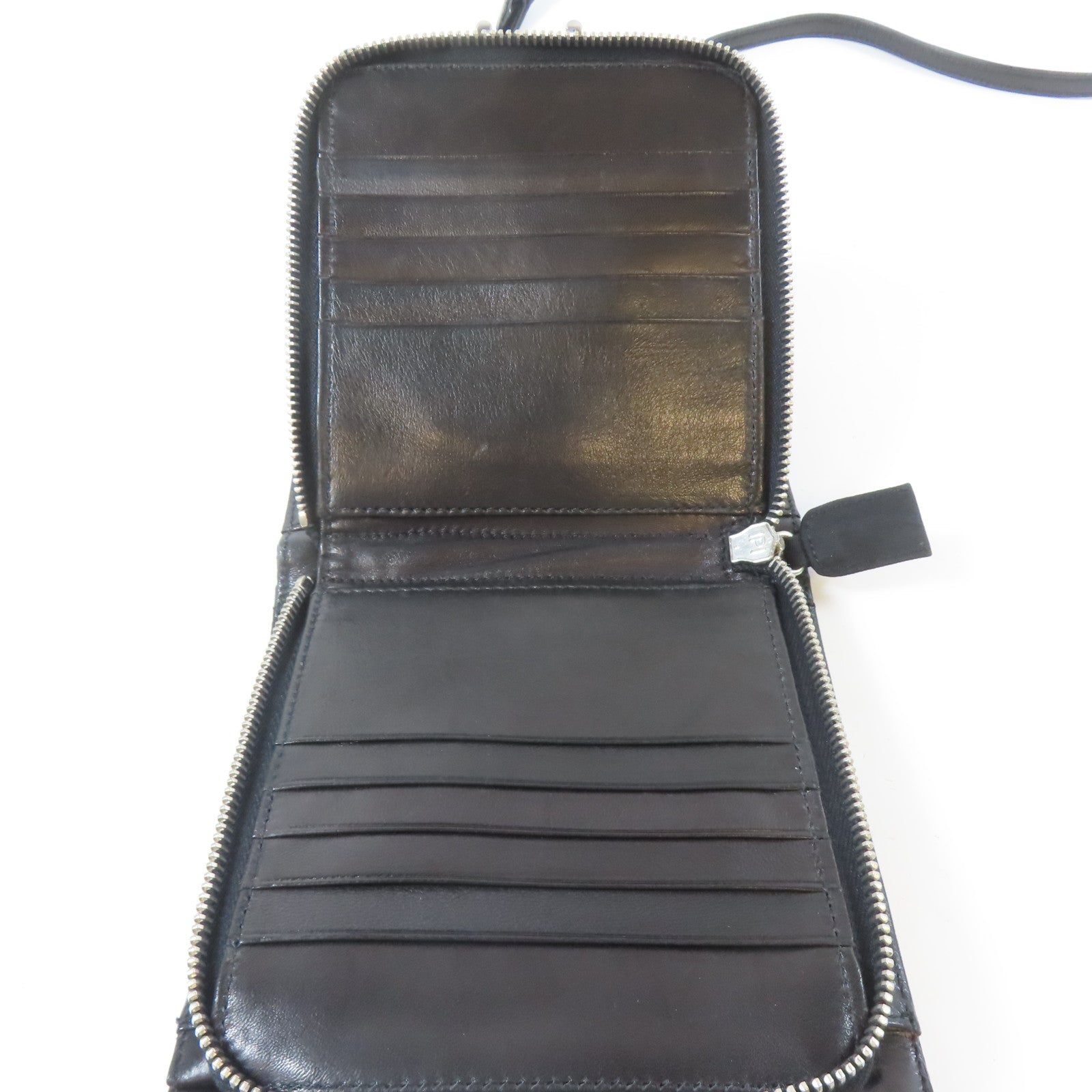 PRADA 尼龍Shoulder Bag銀扣肩背袋黑色