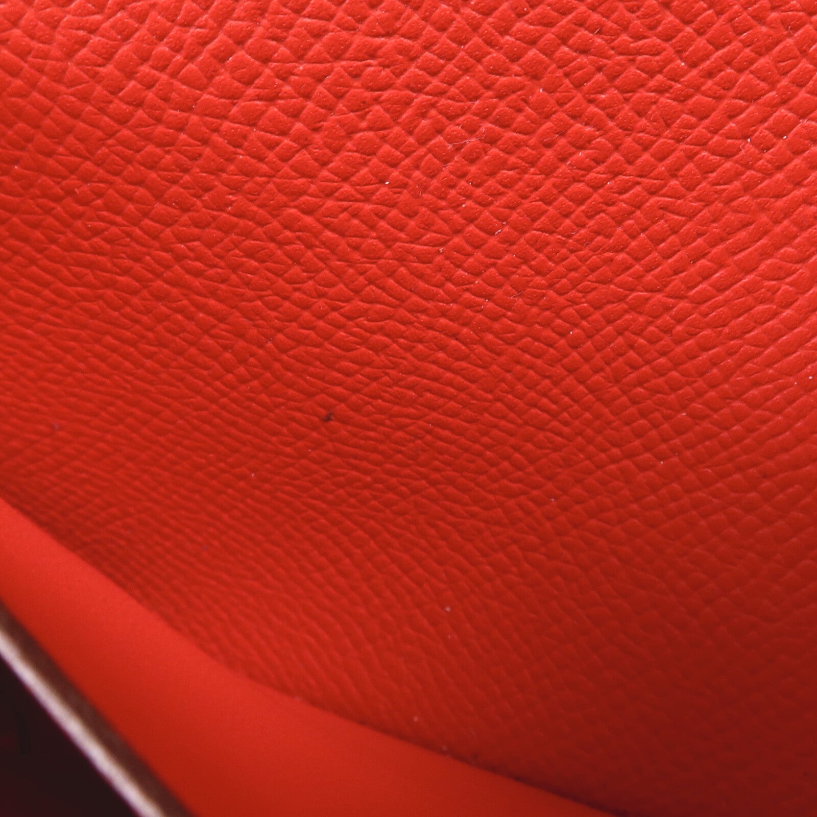 HERMES Epsom皮革Kelly Long Wallet銀扣長錢包Rouge Casaque