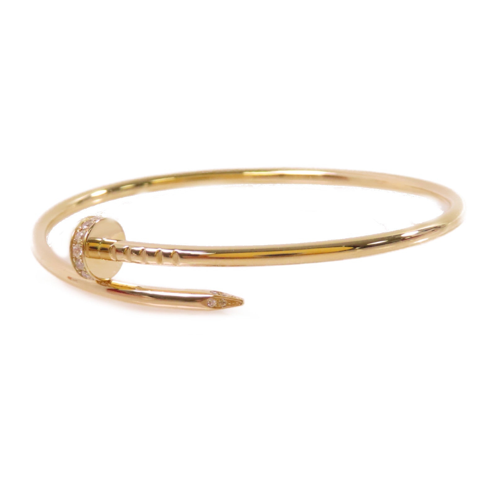 CARTIER 18K黃金Juste Un Clou Bracelet Diamond手鏈