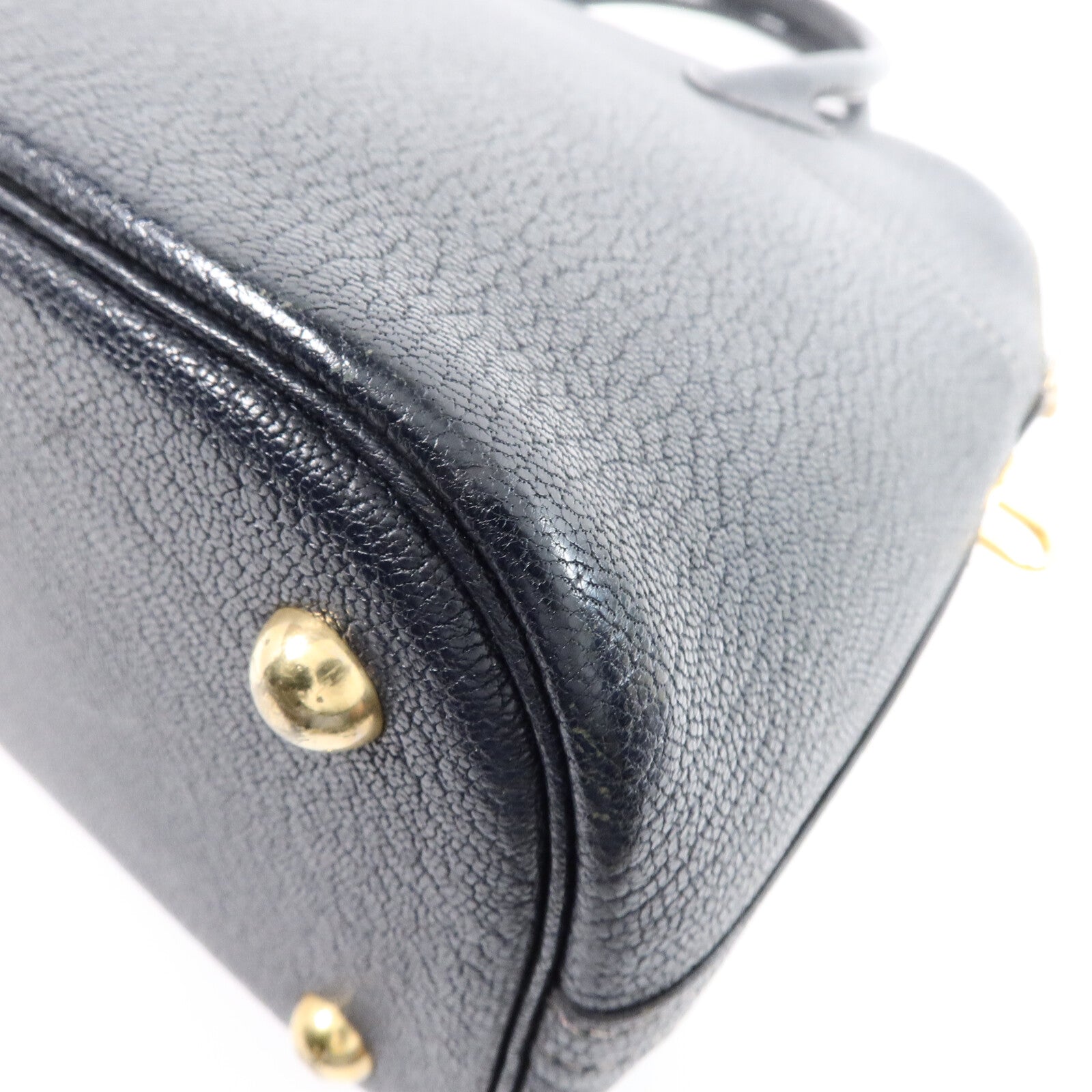 HERMES Chevre皮革Bolide 31金扣手挽肩背兩用袋Blue Marine