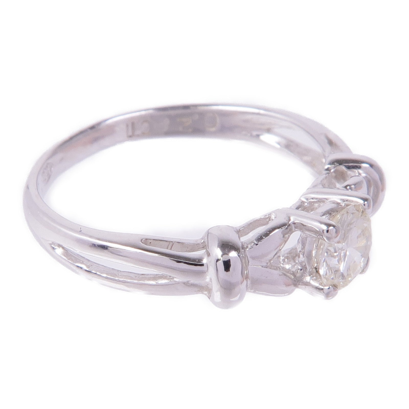 JEWELRY 【激減優惠】18K白金Diamond Ring鑽石戒指US#3.75