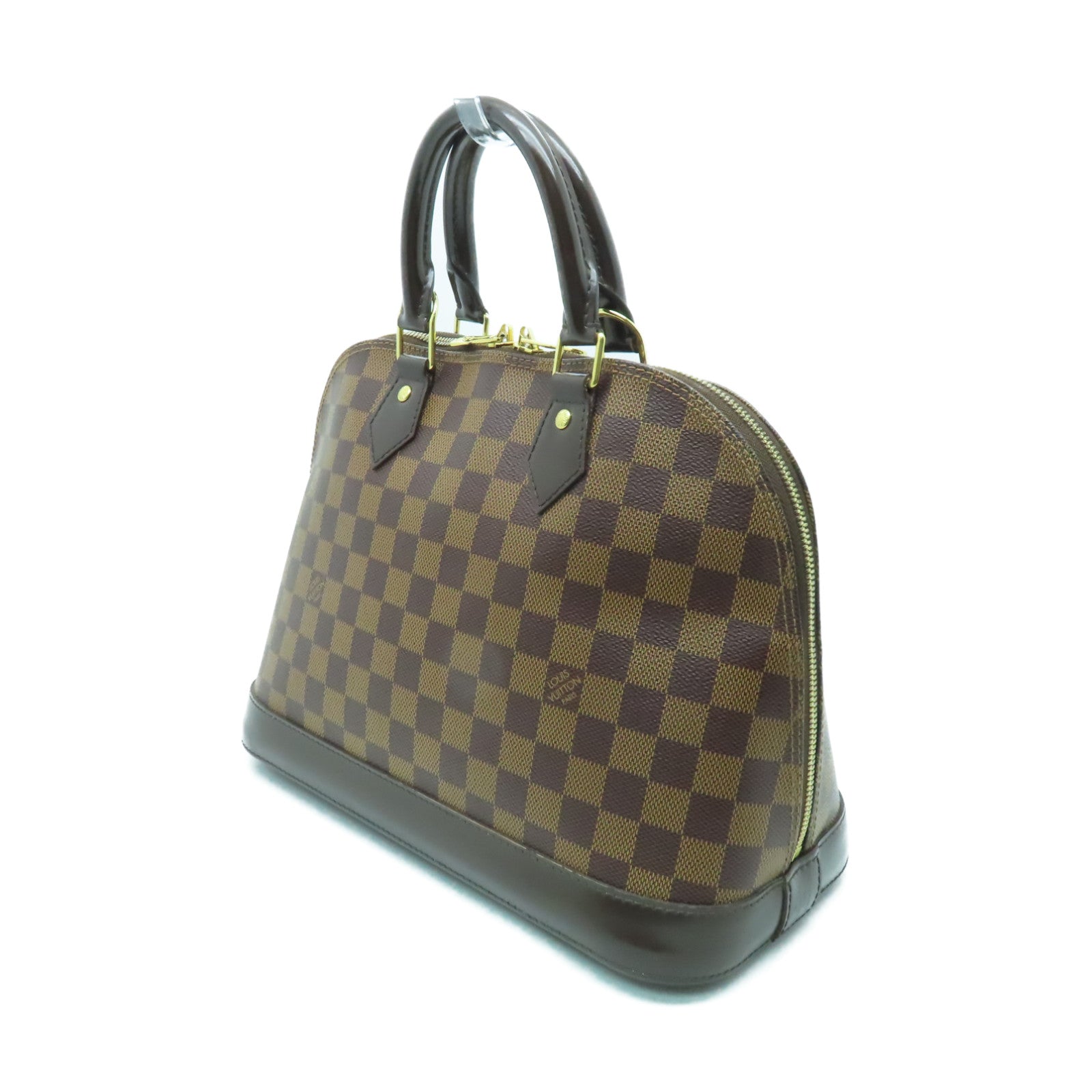 LOUIS VUITTON 【清倉大減價】Damier Alma PM金扣手挽袋啡色