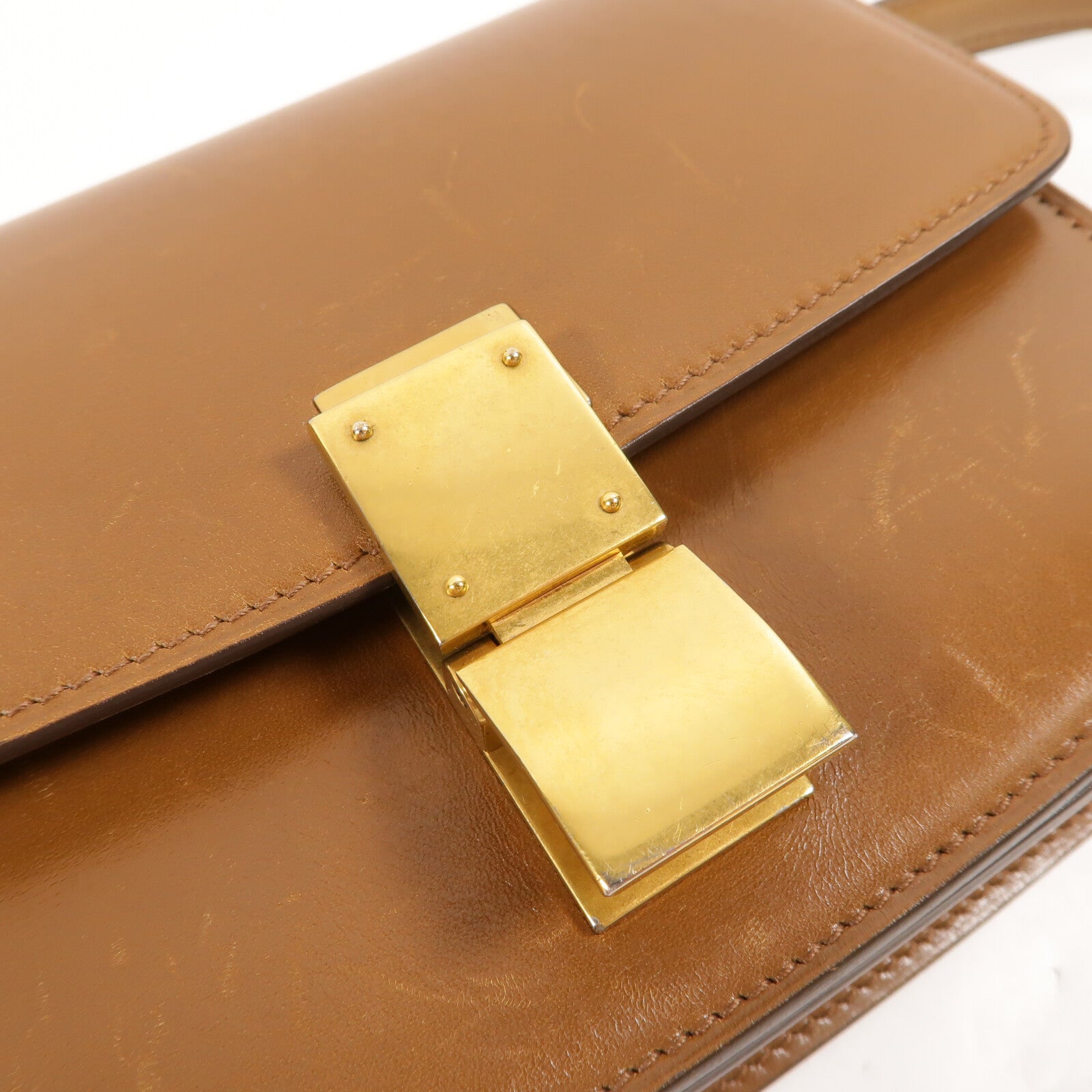 CELINE 牛皮皮革Mini Classic Box肩背袋