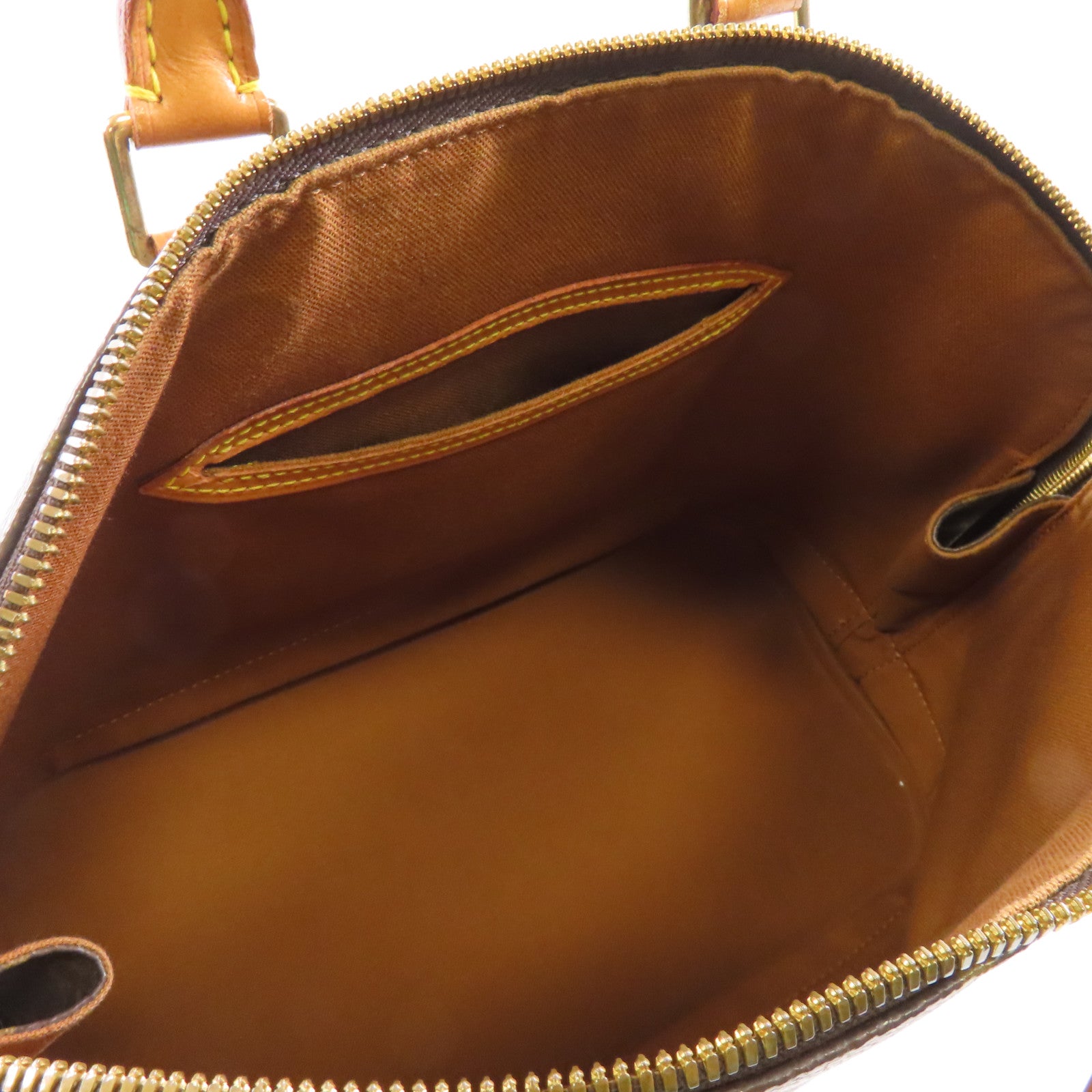 LOUIS VUITTON Monogram Alma PM金扣手挽袋啡色