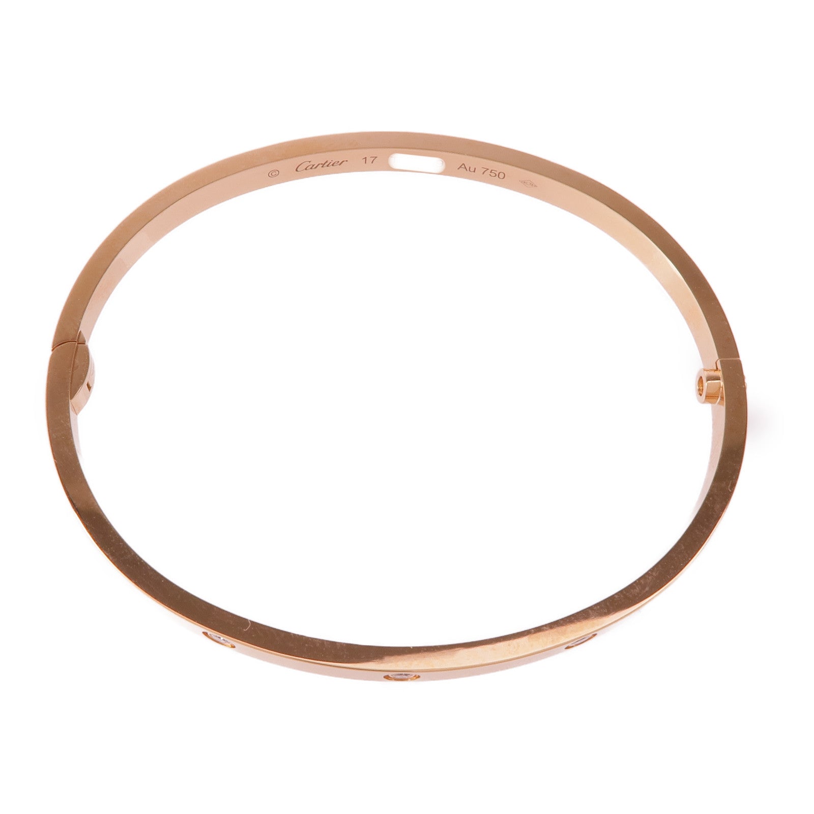CARTIER 18K玫瑰金Love Bracelet SM手鐲Cartier#17