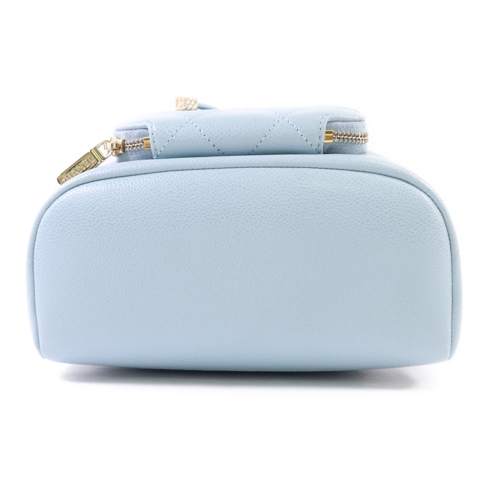 CHANEL 牛皮皮革Bucket Bag金扣鏈帶肩背袋