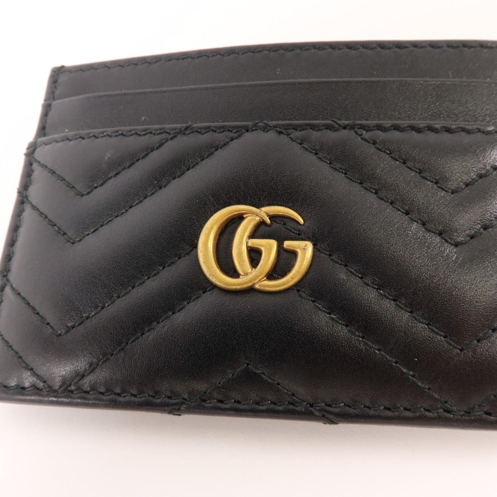 GUCCI 牛皮皮革GG Marmont Card Holder卡片套