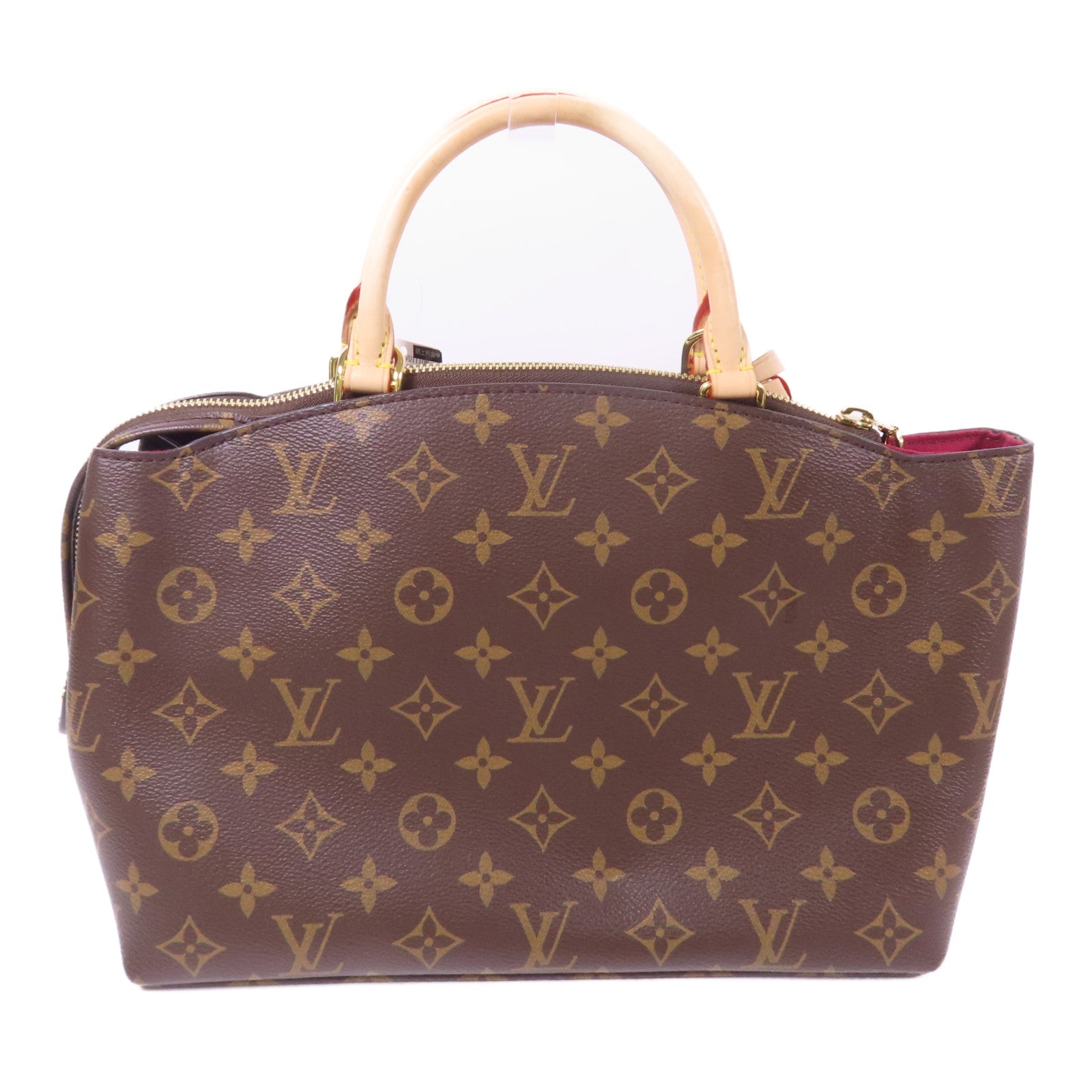 LOUIS VUITTON Monogram Petit Palais金扣手挽肩背兩用袋棕色