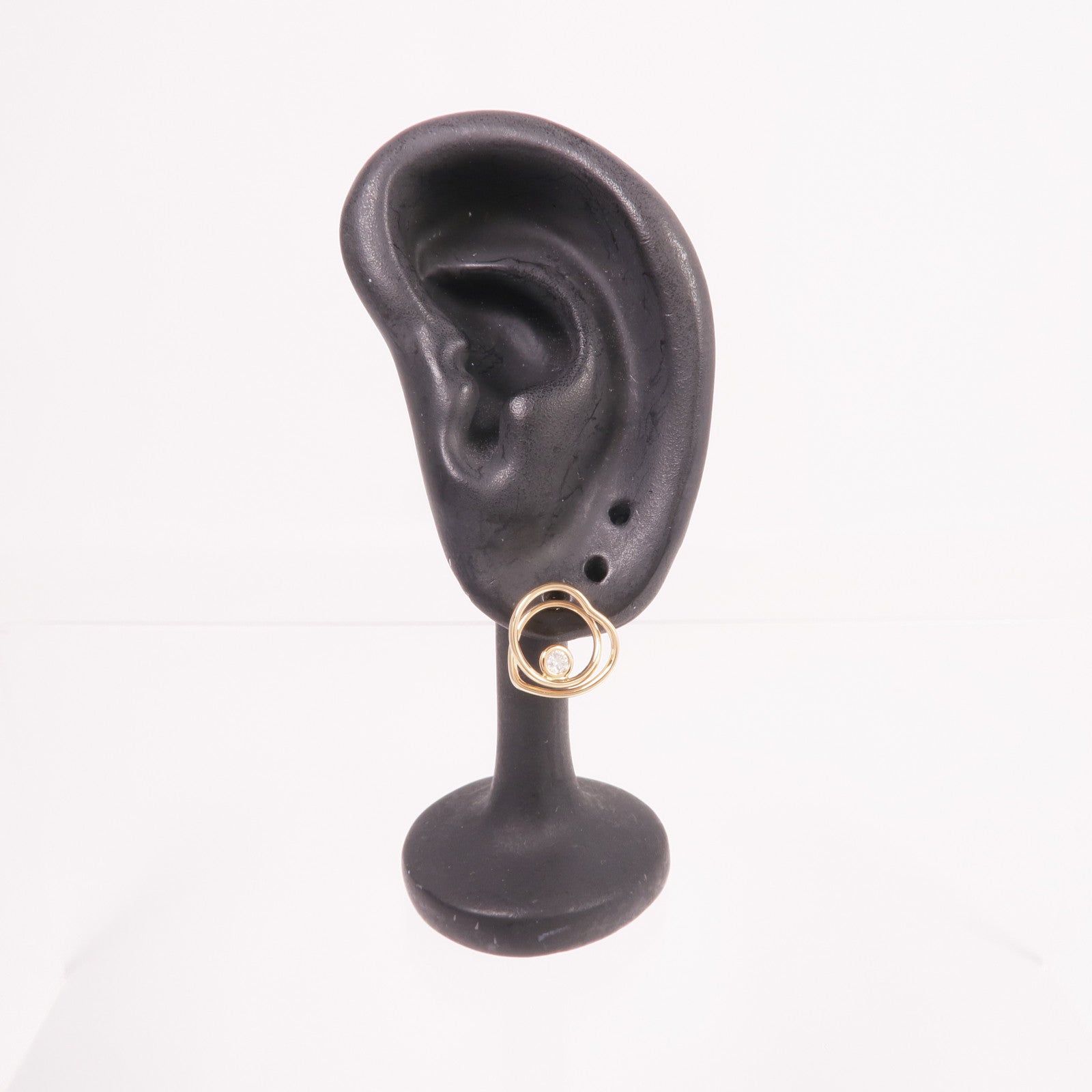 HERMES 18K玫瑰金Vertige Coeur Earrings鑽石耳環