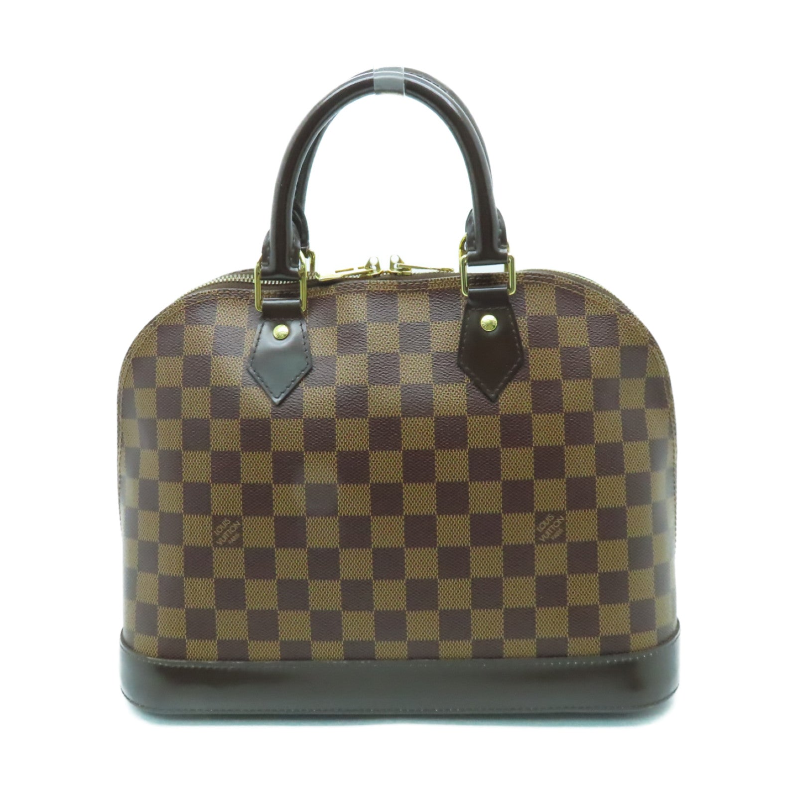 LOUIS VUITTON 【清倉大減價】Damier Alma PM金扣手挽袋啡色