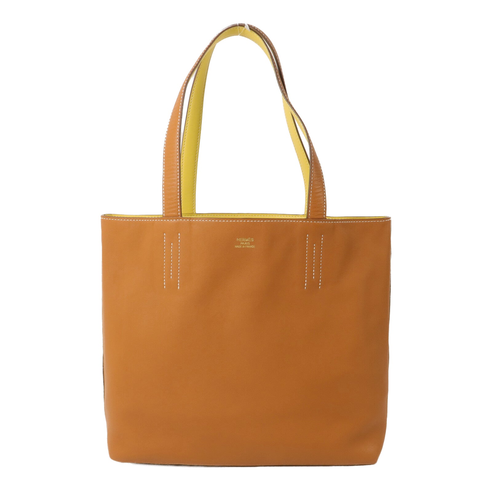 HERMES Swift皮革Double Sens 28肩背袋/手挽袋Gold/Lime – Brand Off