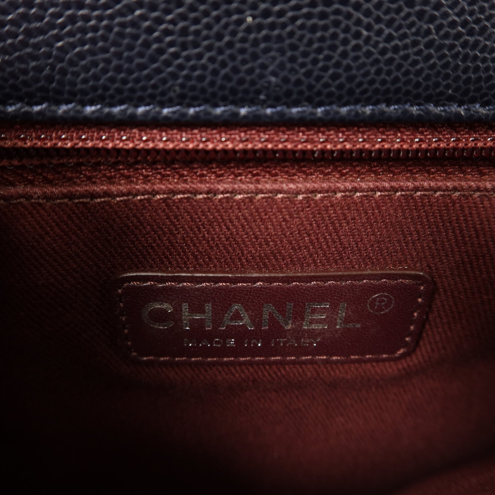 CHANEL 牛皮皮革Coco Handle Large鏈帶手挽肩背兩用袋