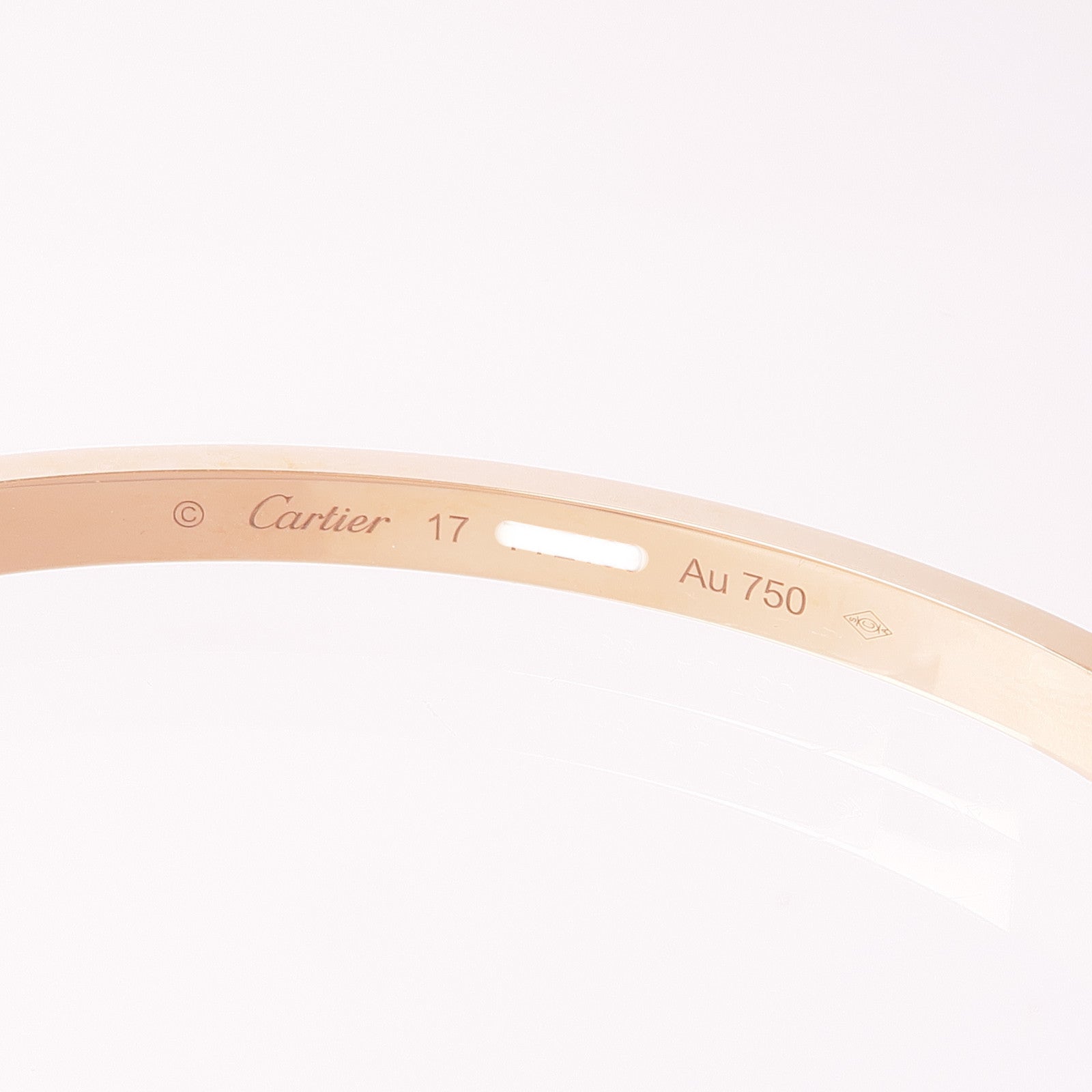 CARTIER 18K玫瑰金Love Bracelet SM手鐲Cartier#17