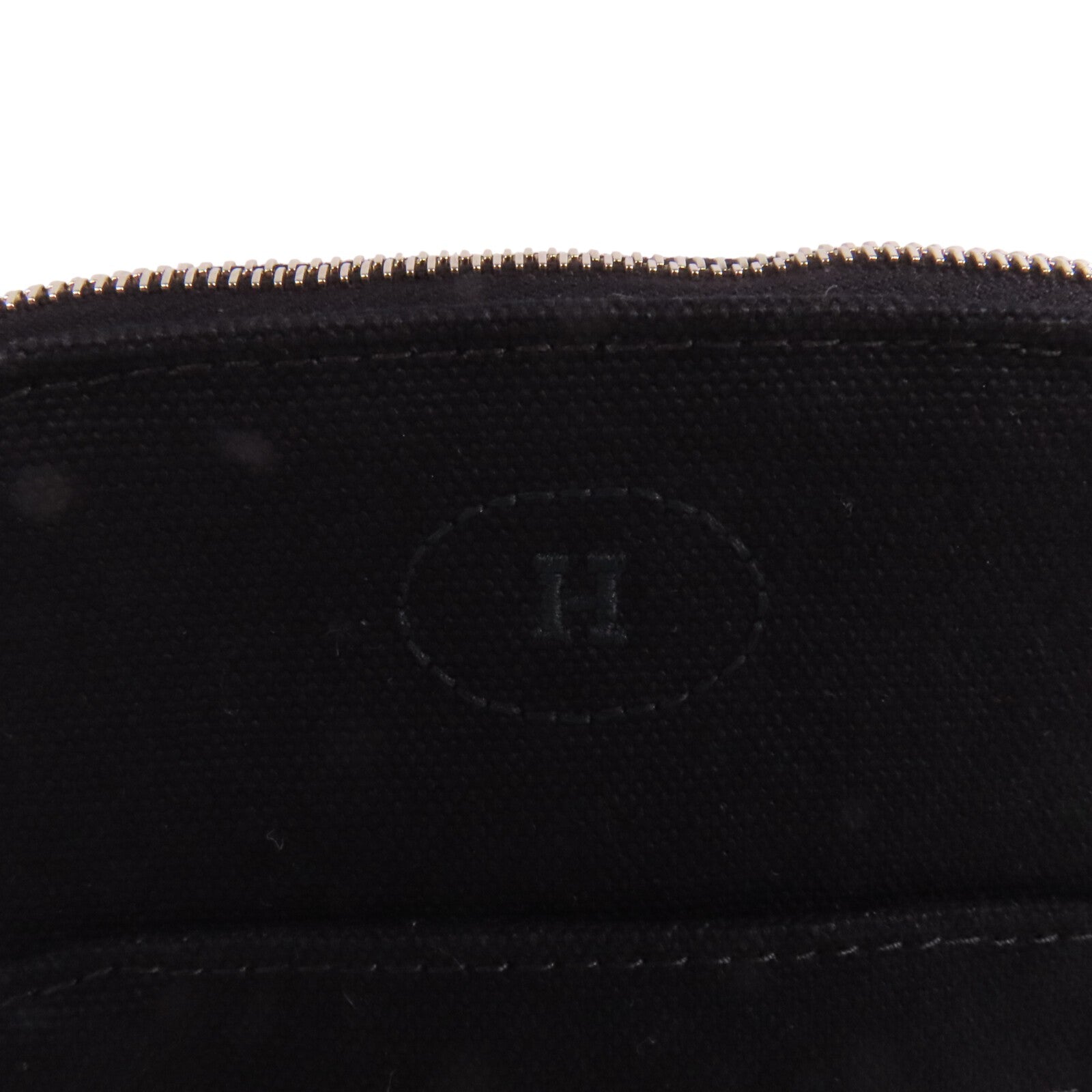 HERMES 帆布Bolide Mini Pouch銀扣手拿包