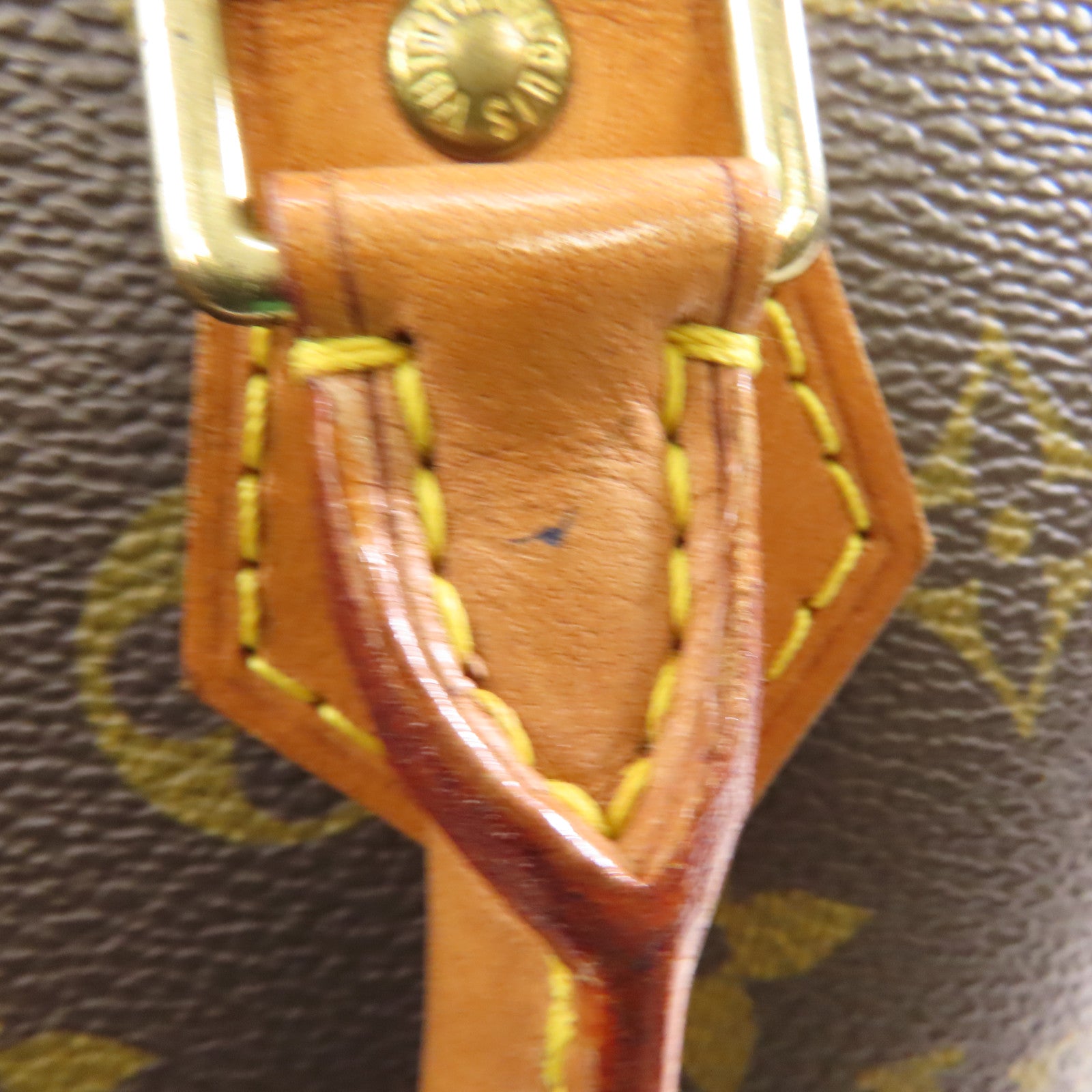 LOUIS VUITTON Monogram Alma PM金扣手挽袋啡色