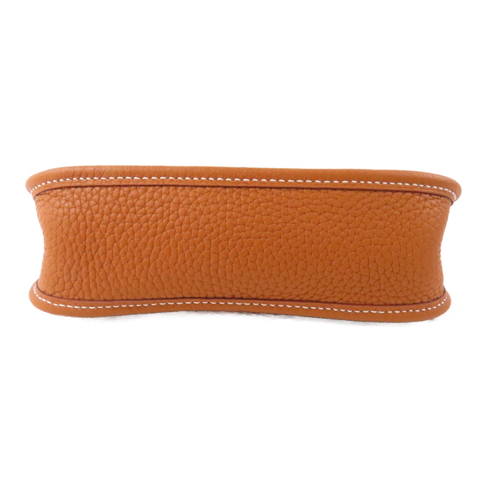 HERMES 【激減優惠】Clemence皮革Evelyne TPM Shoulder Bag金扣肩背袋Gold經典駝色
