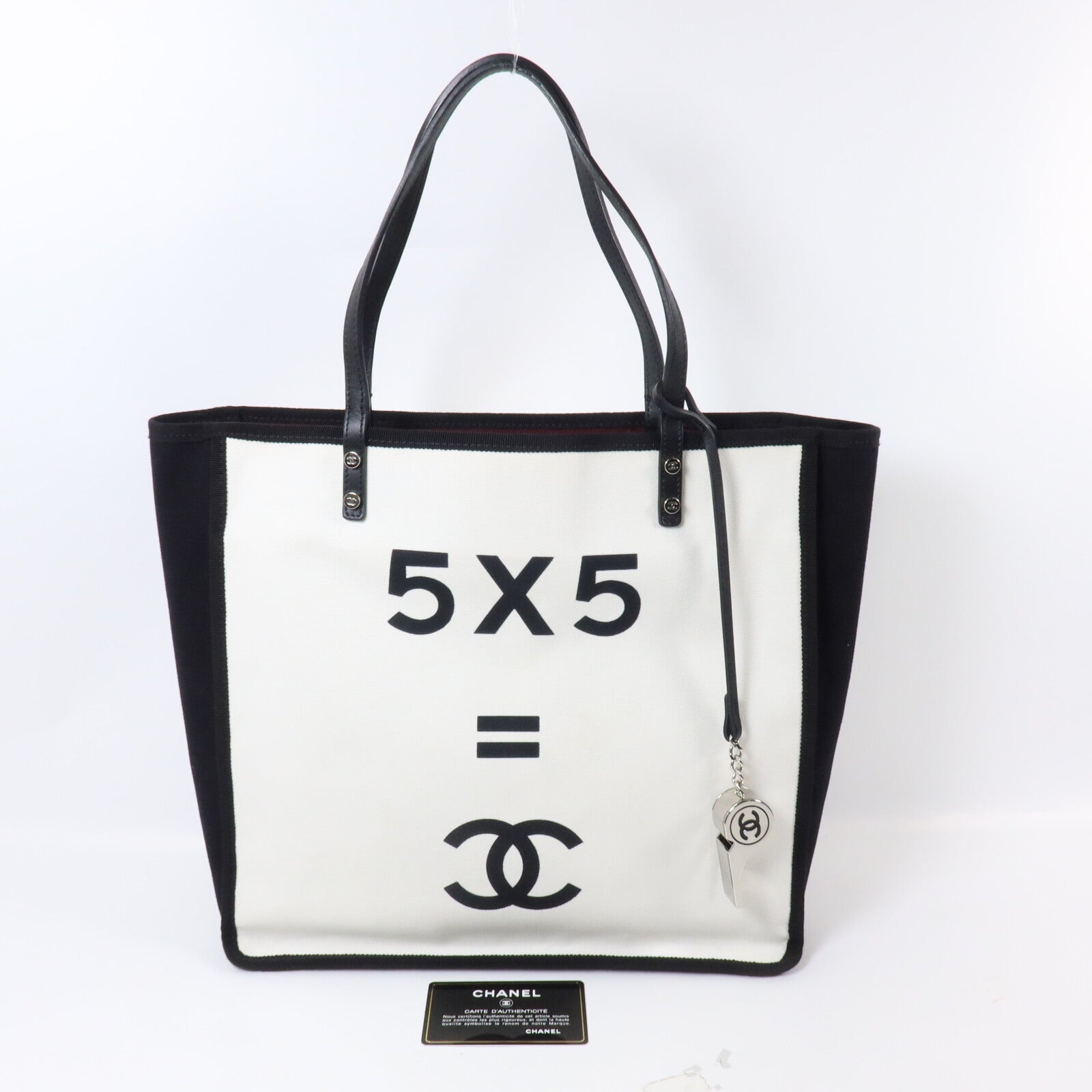 CHANEL 帆布5x5=CC Shopping Tote Bag手挽袋