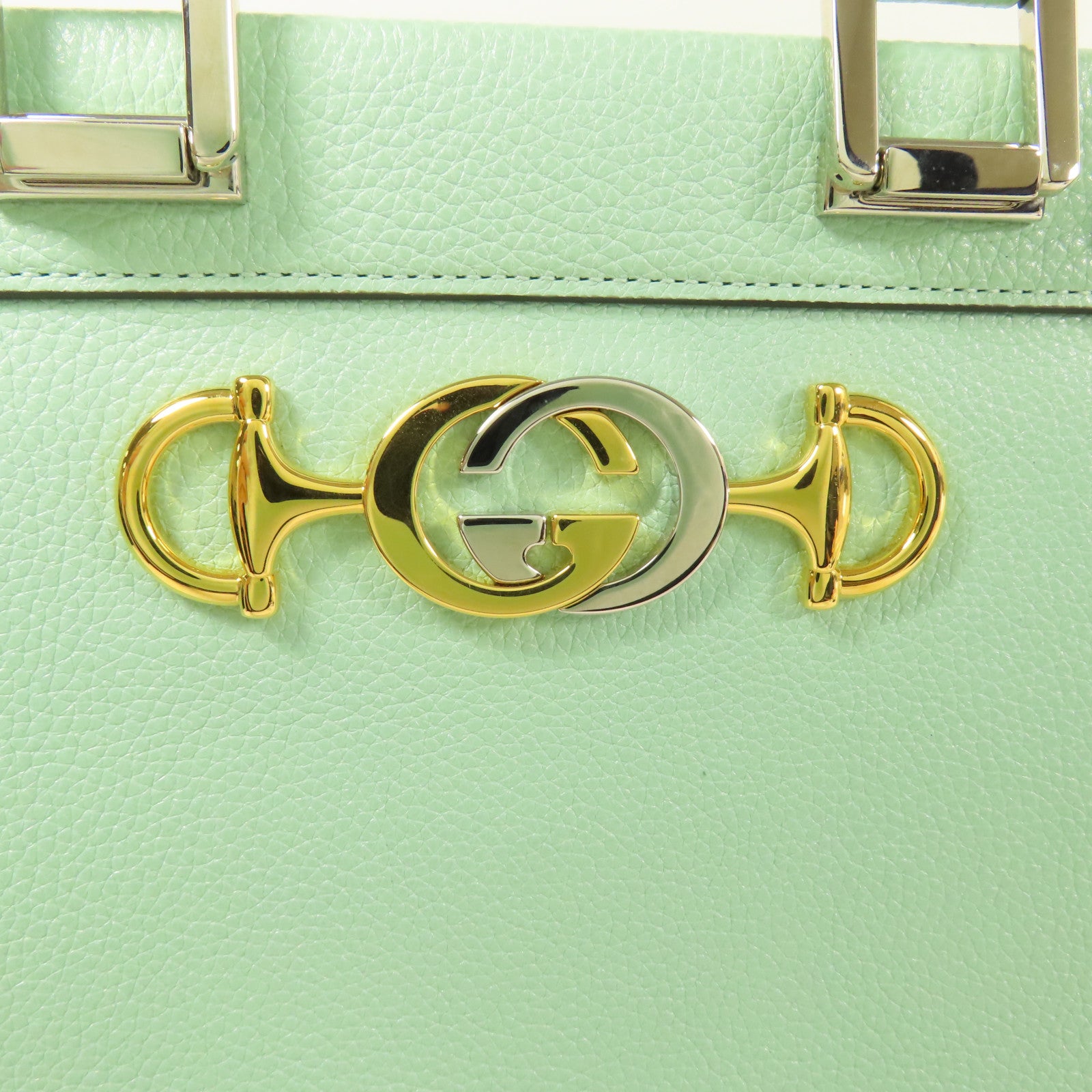 GUCCI 牛皮皮革Shoulder Bag銀扣手挽肩背兩用袋