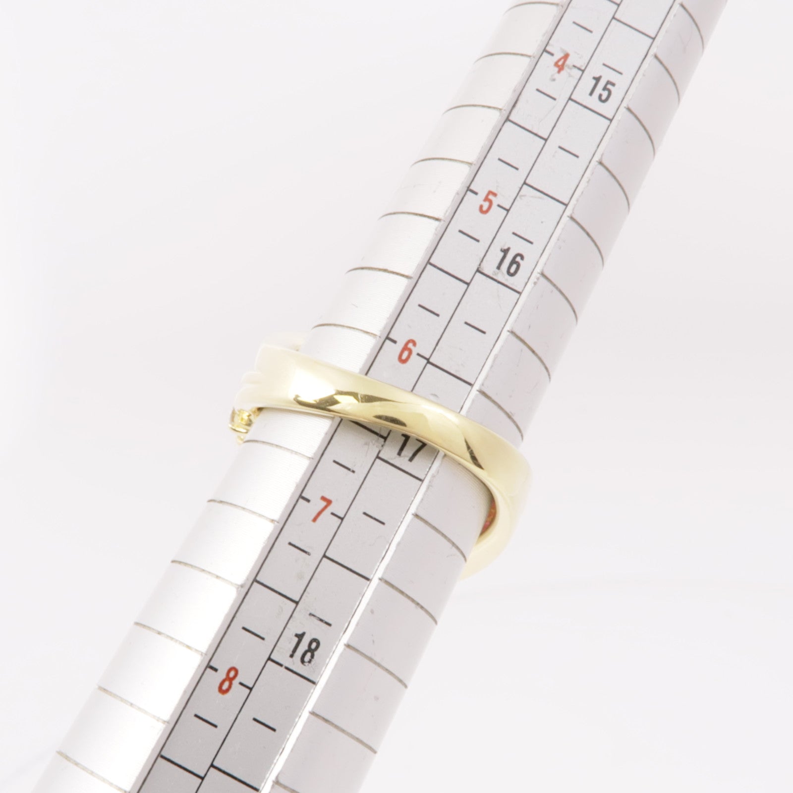 JEWELRY【激減優惠】 18K黃金Ruby Diamond Ring紅寶石/鑽石戒指US#6.5