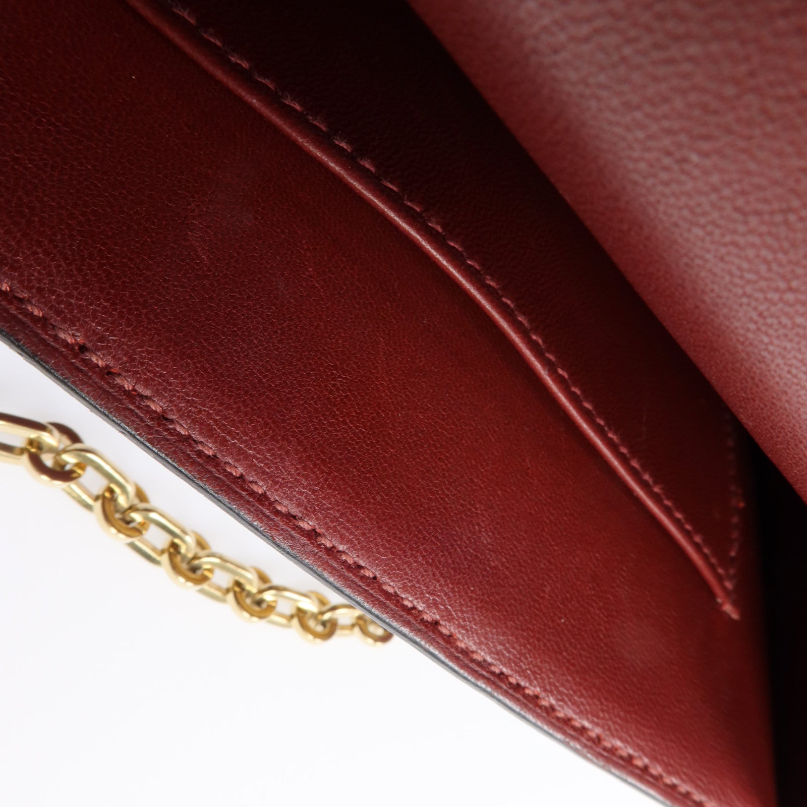 HERMES Chevre皮革Mini Verrou金扣鏈帶肩背袋Rough H