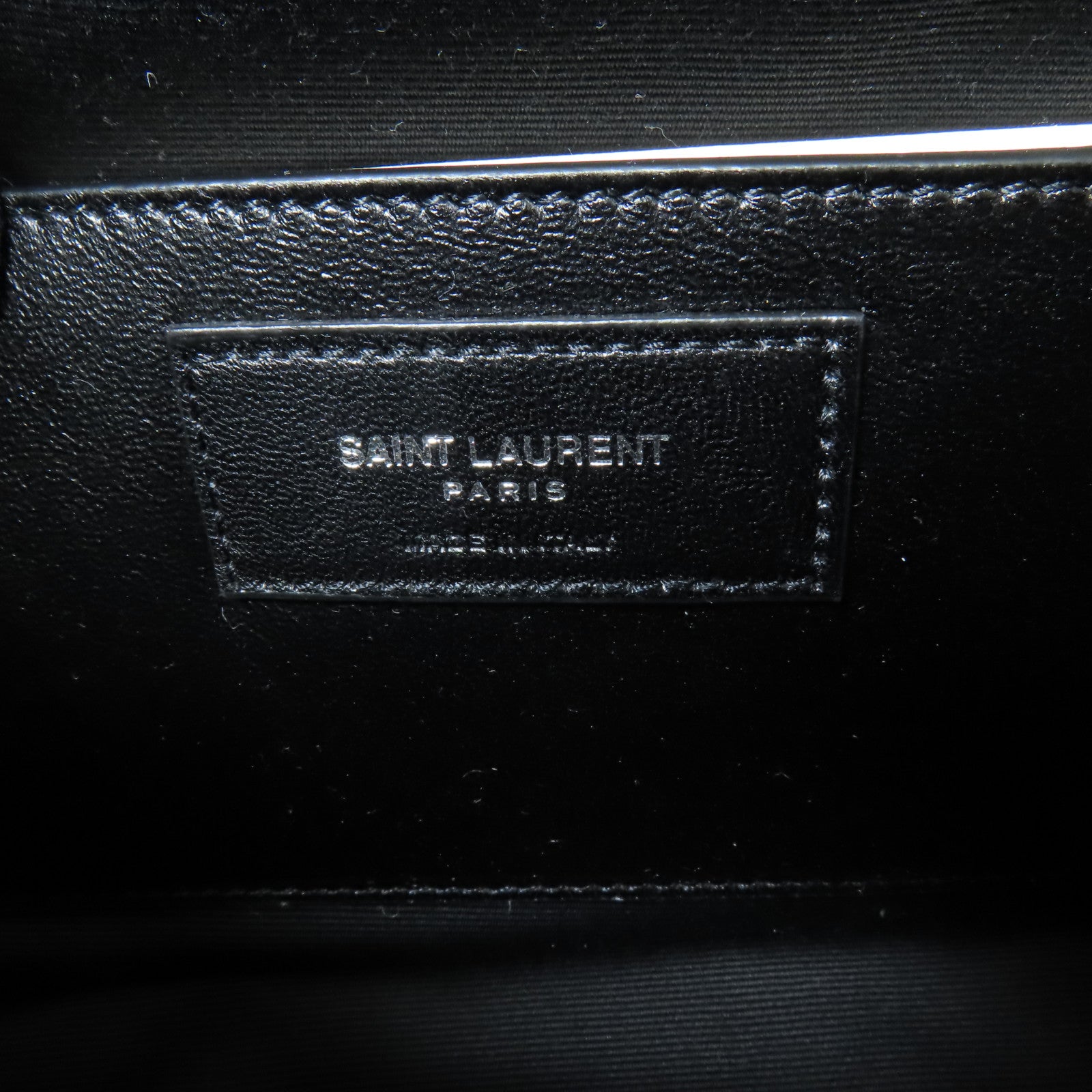 SAINT LAURENT 羊皮皮革Niki Messenger Bag銀扣肩背袋
