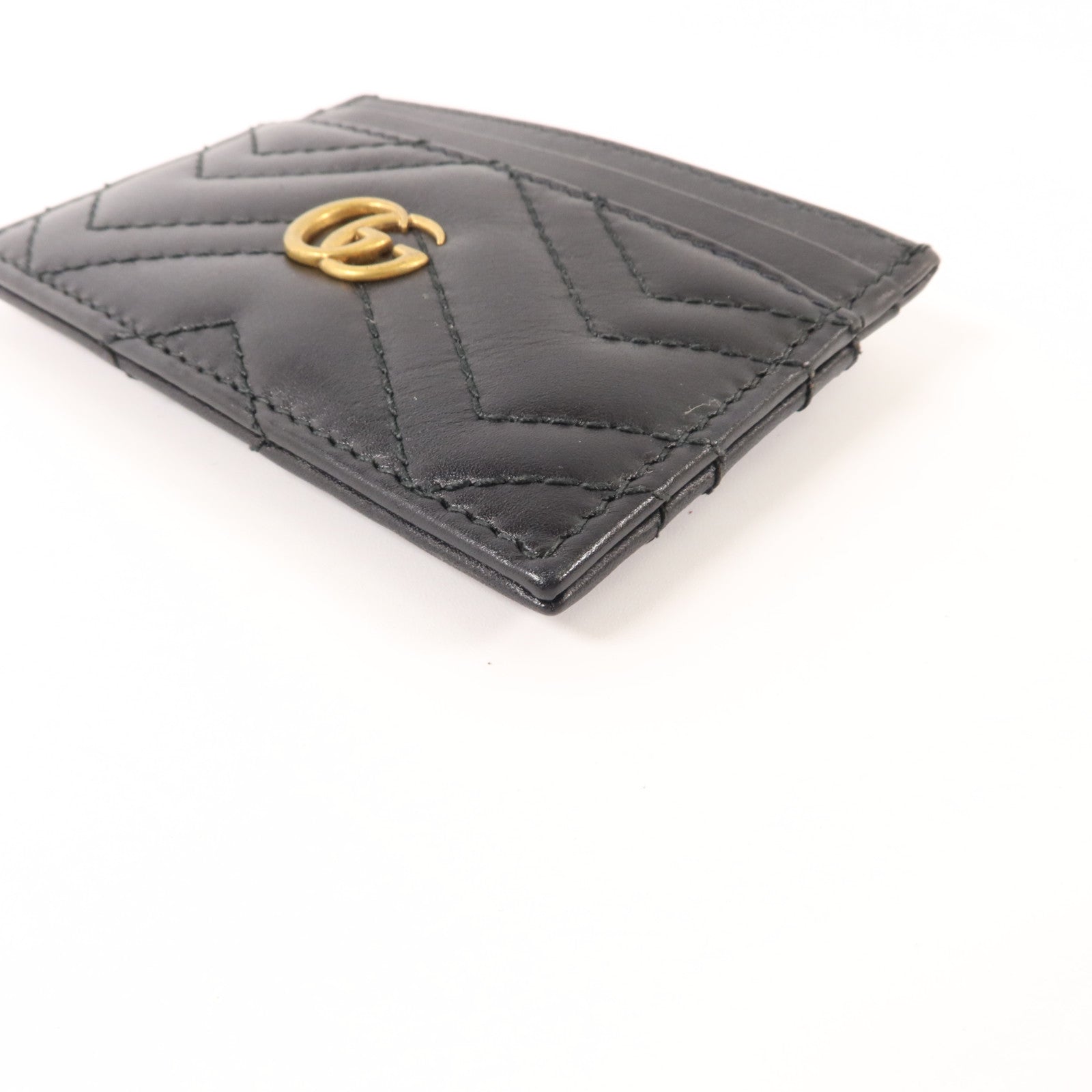 GUCCI 牛皮皮革GG Marmont Card Holder卡片套