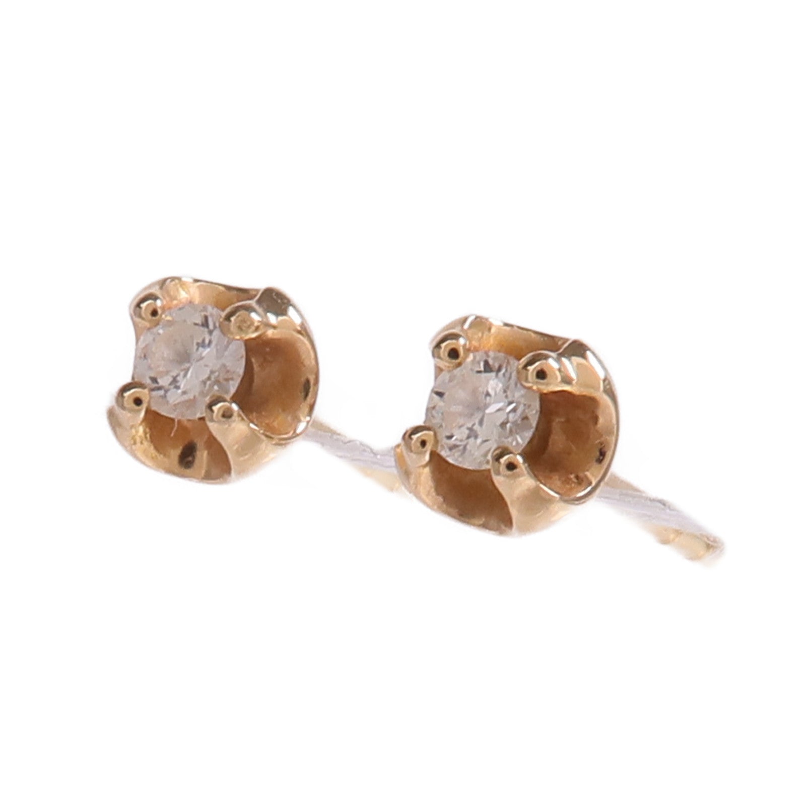 JEWELRY 【激減優惠】18K黃金Diamond Earrings鑽石耳環