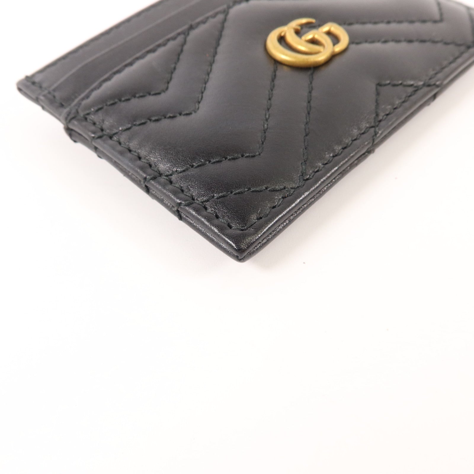 GUCCI 牛皮皮革GG Marmont Card Holder卡片套
