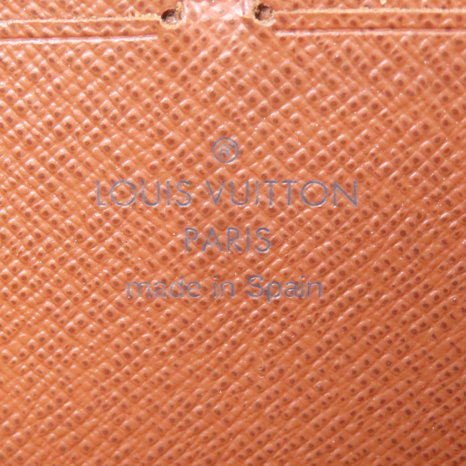 LOUIS VUITTON LV GHW Zipper Long Wallet M42616 Monogram Brown